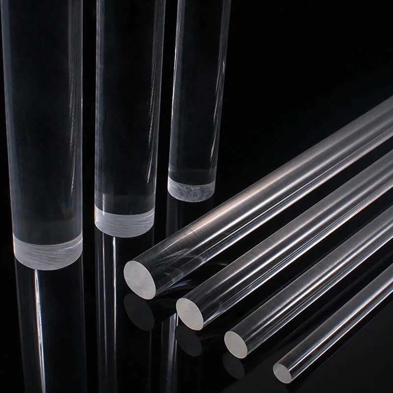 Clear Acrylic Plexiglass Perspex Φ 2mm-100m Round Rod Solid Bar 100mm-500mm Long