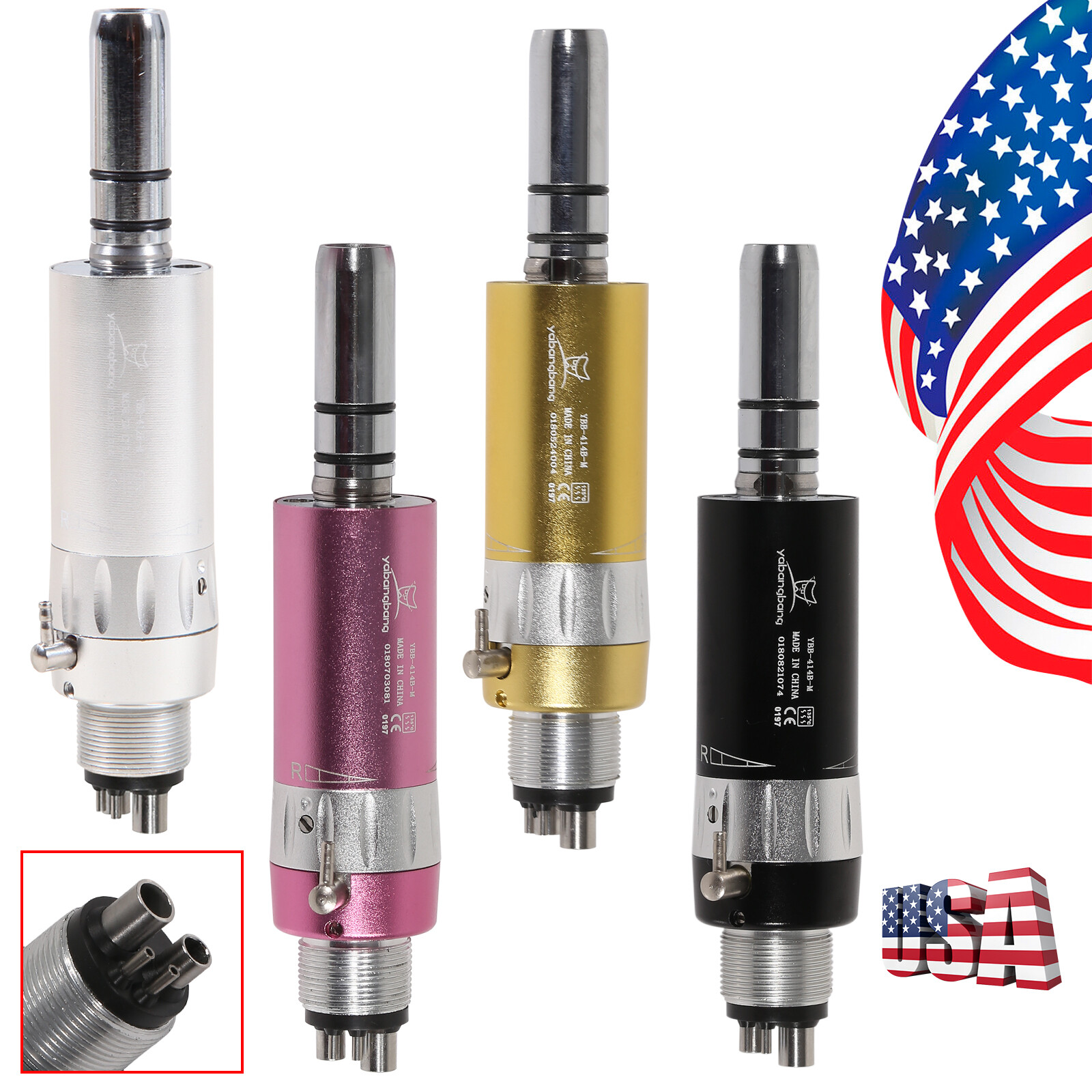 Dental low slow speed straight handpiece/ contra angle/ air motor 2/4 NSK E-type