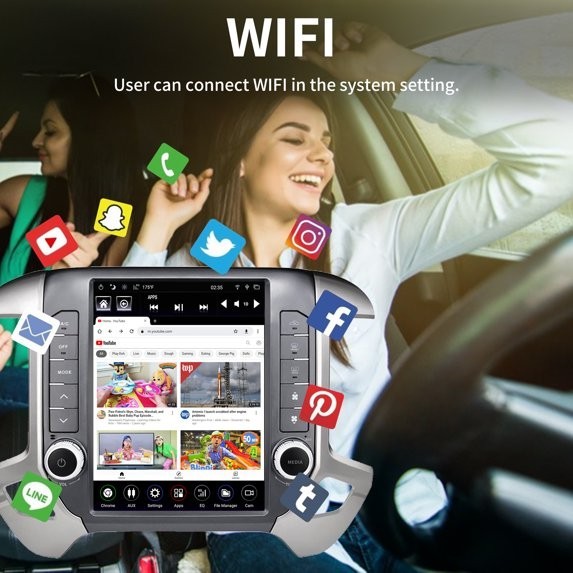 Linkswell GEN4 Android Car Stereo Radio For 2014-2019 CHEVY SILVERADO GMC SIERRA