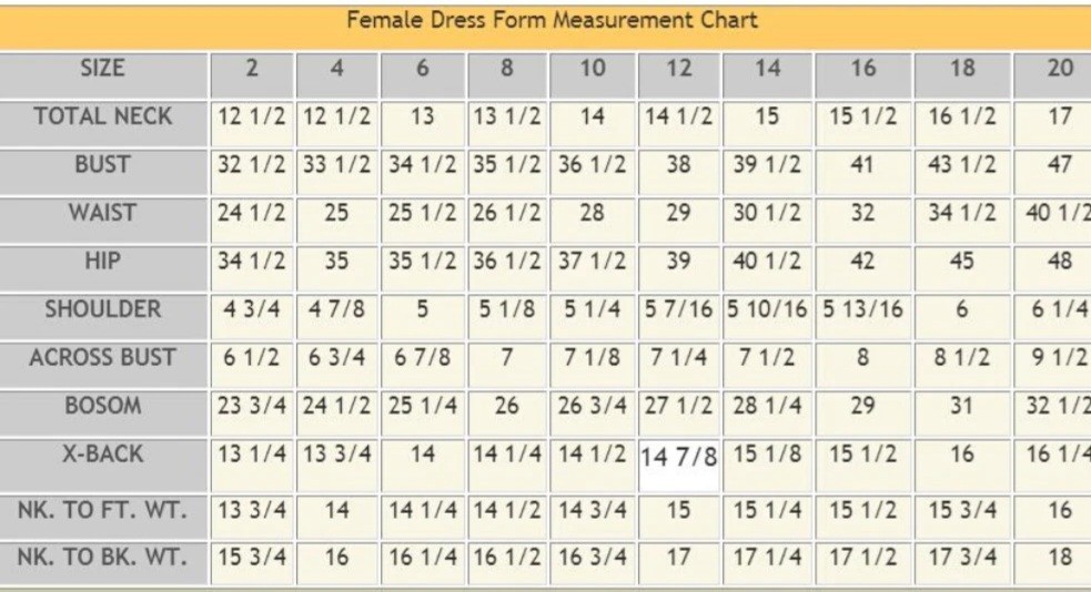 Professional Dress Form Mannequin, Collapsible shoulders, adjustable height sz 2