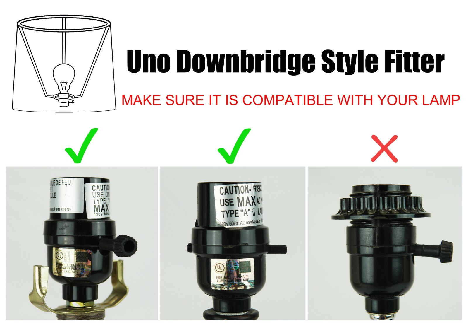 Uno Fitter Off White Fabric Lampshade 9"x10"x7.5" for Small Lamp