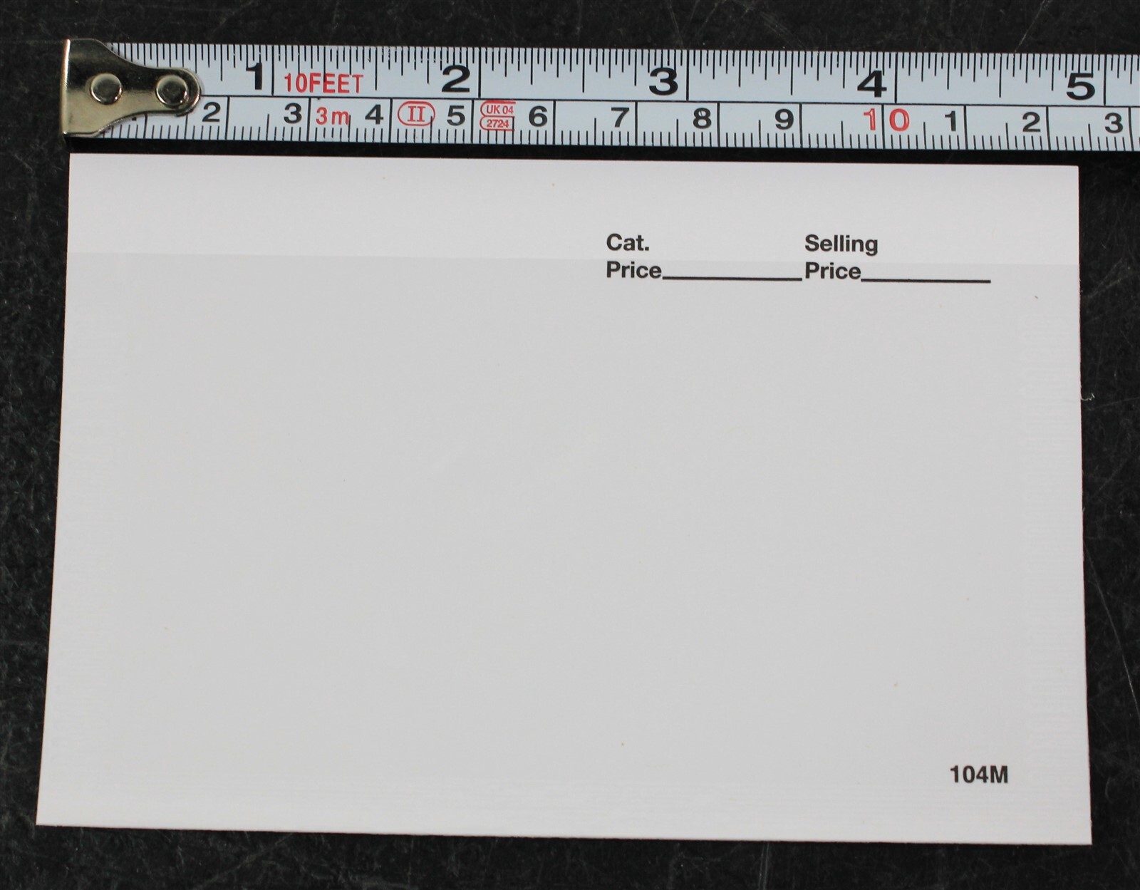 CKStamps :104 Dealer Cards - White (Box of 1000),Dimensions: 5" (W) x 3 1/4" (H)