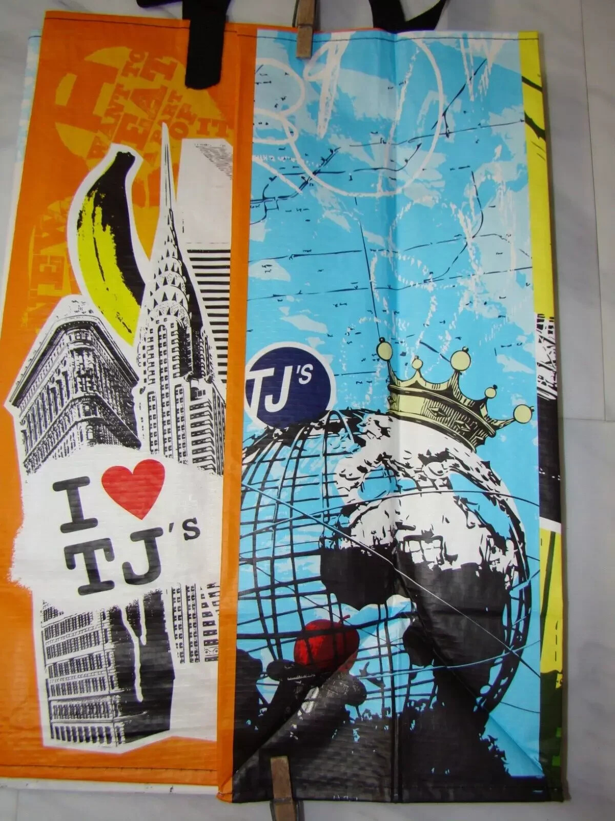 Trader Joe’s New York Tote Bag Eco Reusable Shopper Skyline Brooklyn Bridge