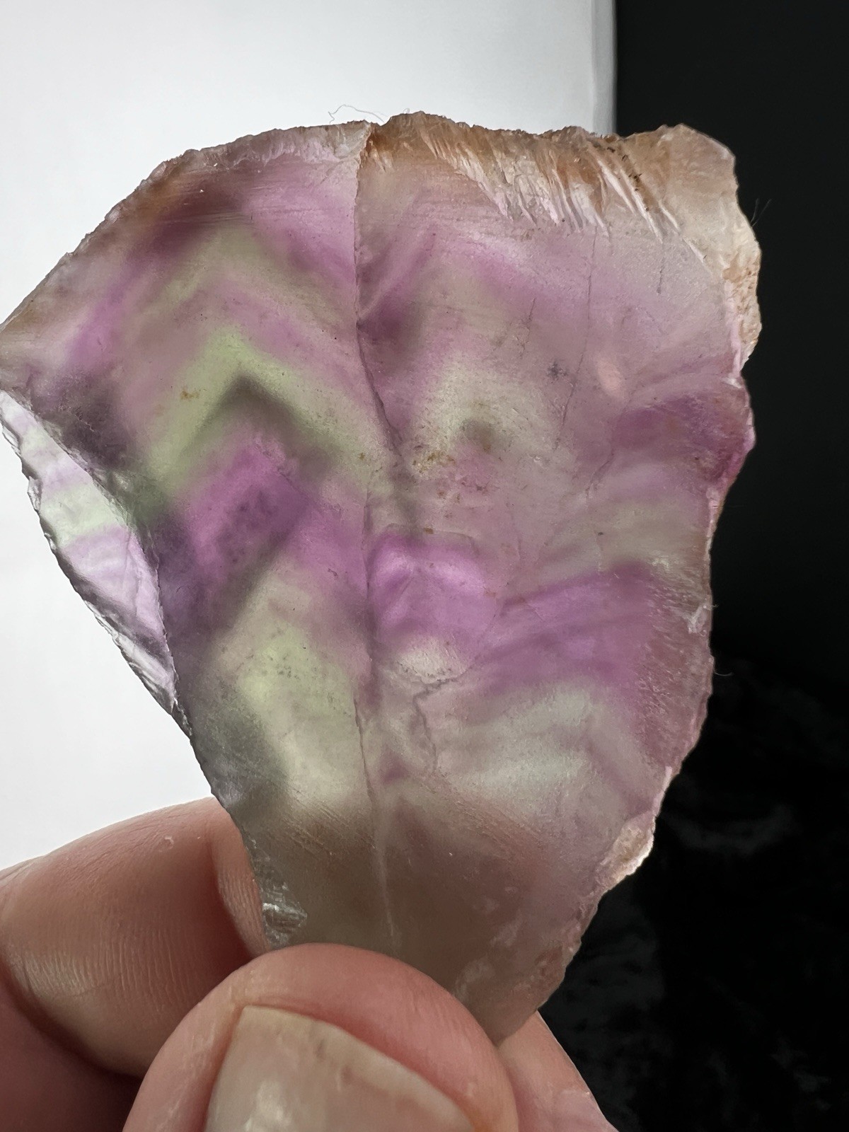 Translucent Purple Fluorite Slab from Gomez Palacio, Durango, Mex. 76 g.