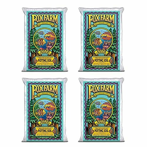 FoxFarm Ocean Forest Garden Potting Soil Bags 6.3-6.8 pH, 1.5 Cu Ft (4 Pack)