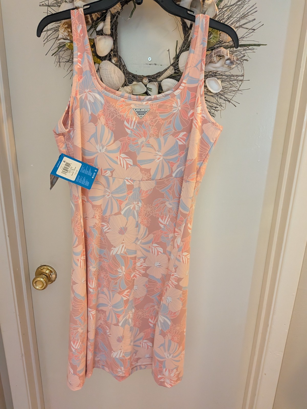 Columbia Large PFG Activewear Floral Causal Dress New w/Tags Ladies