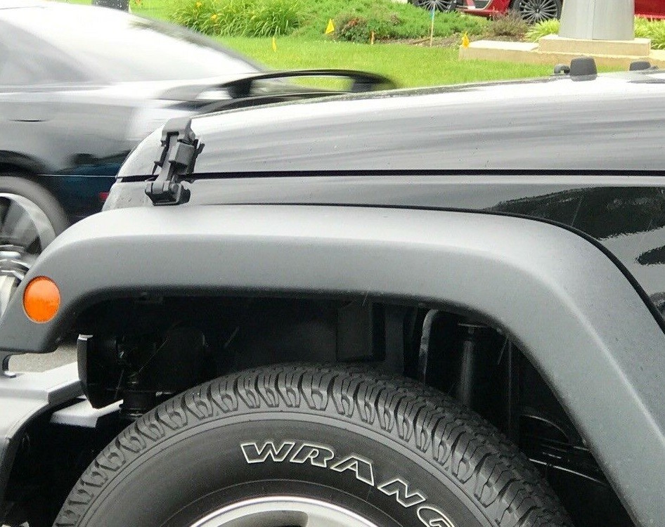 Pair Front Hood Latch Catch & Bracket for Jeep Wrangler JK 2007-18 Free Shipping