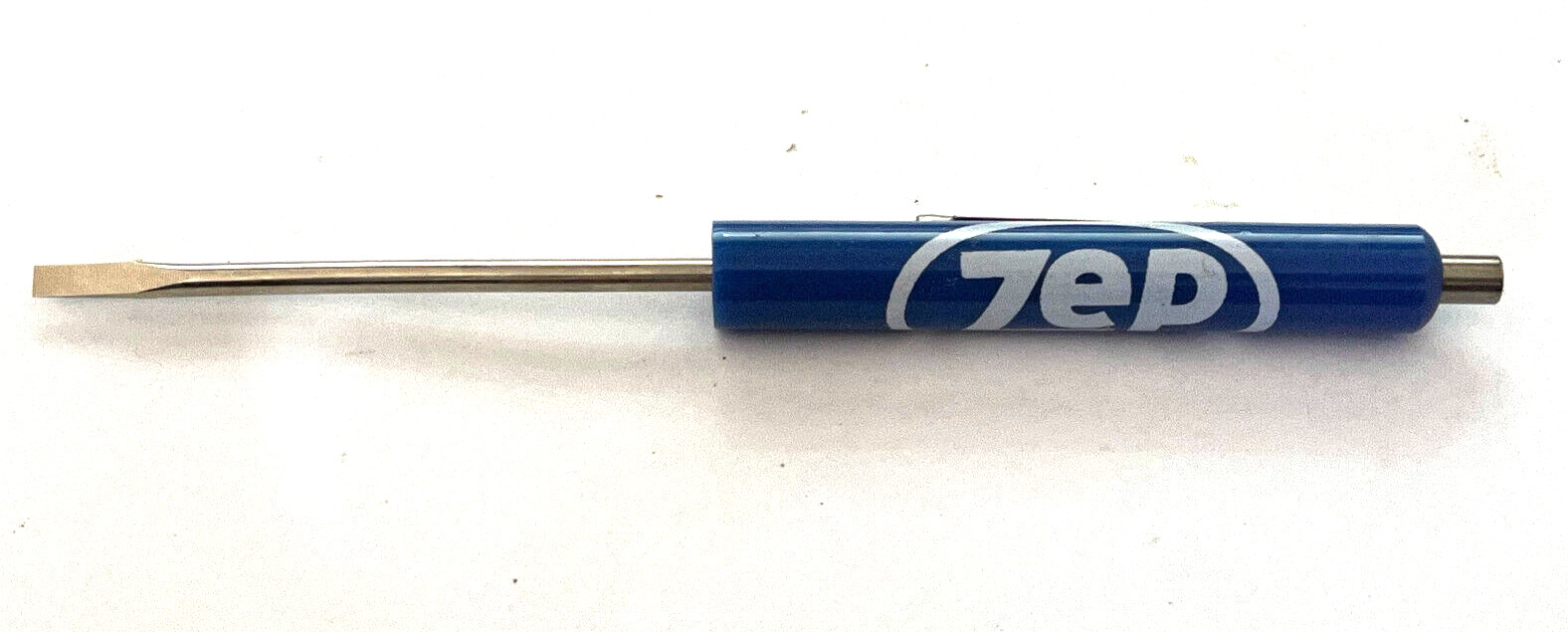 Zep Blue  Pocket Screwdriver  Slotted w/ Magnet End (EXPRESS A BUTTON)