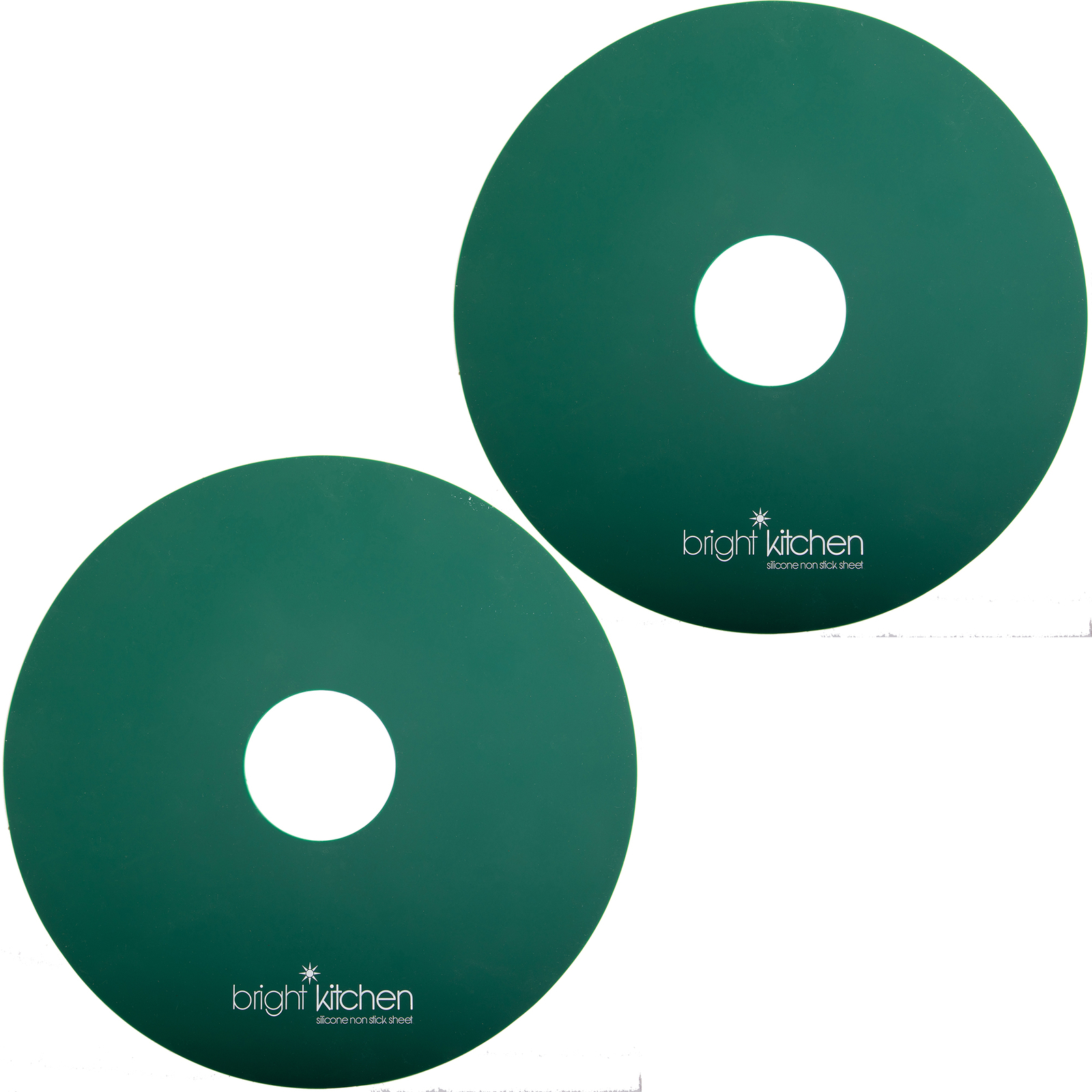 2 Silicone Dehydrator FLAT Sheets NON-Toxic for Nesco Round Dehydrators Fruit