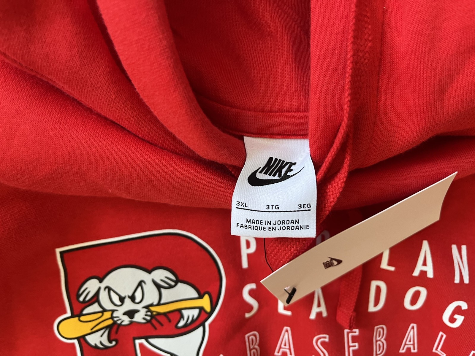 Pro Stock Portland Sea Dogs Nike Sweatshirt Red Sox 3XL NWT