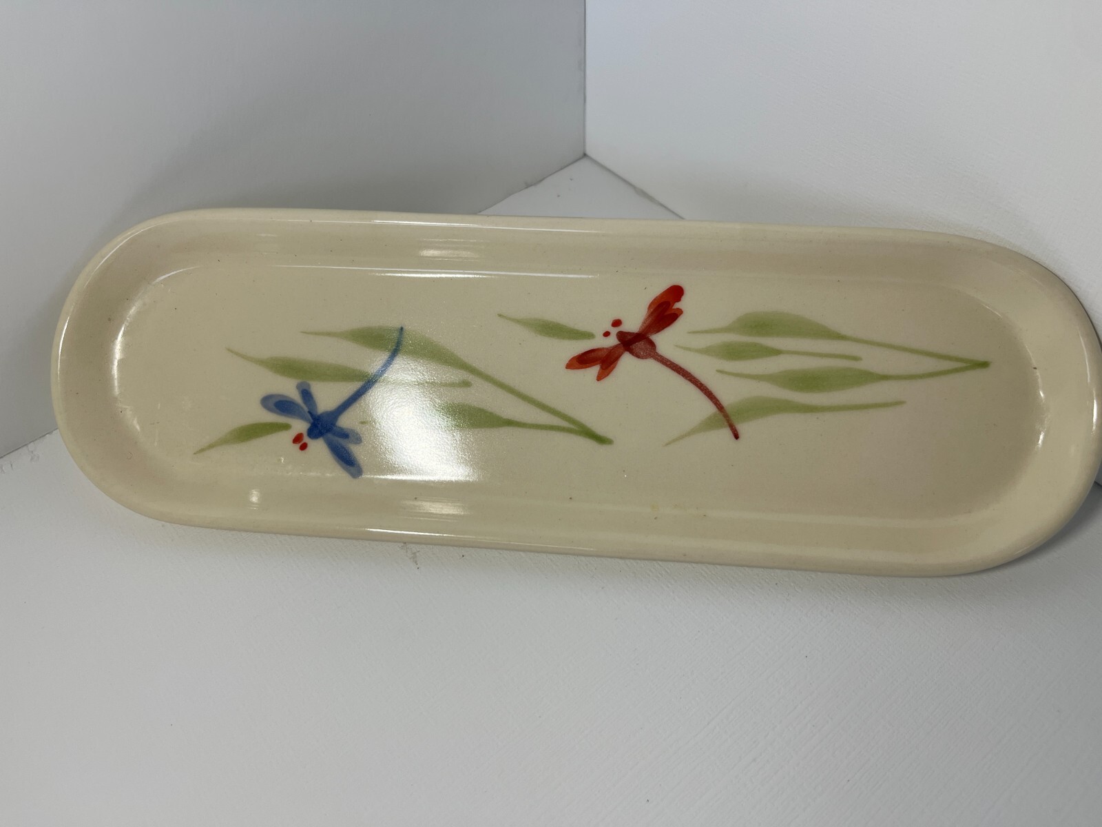 Emerson Creek Handmade Ceramic Spoonrest Jewelry Tray Catch-All 10 x 3