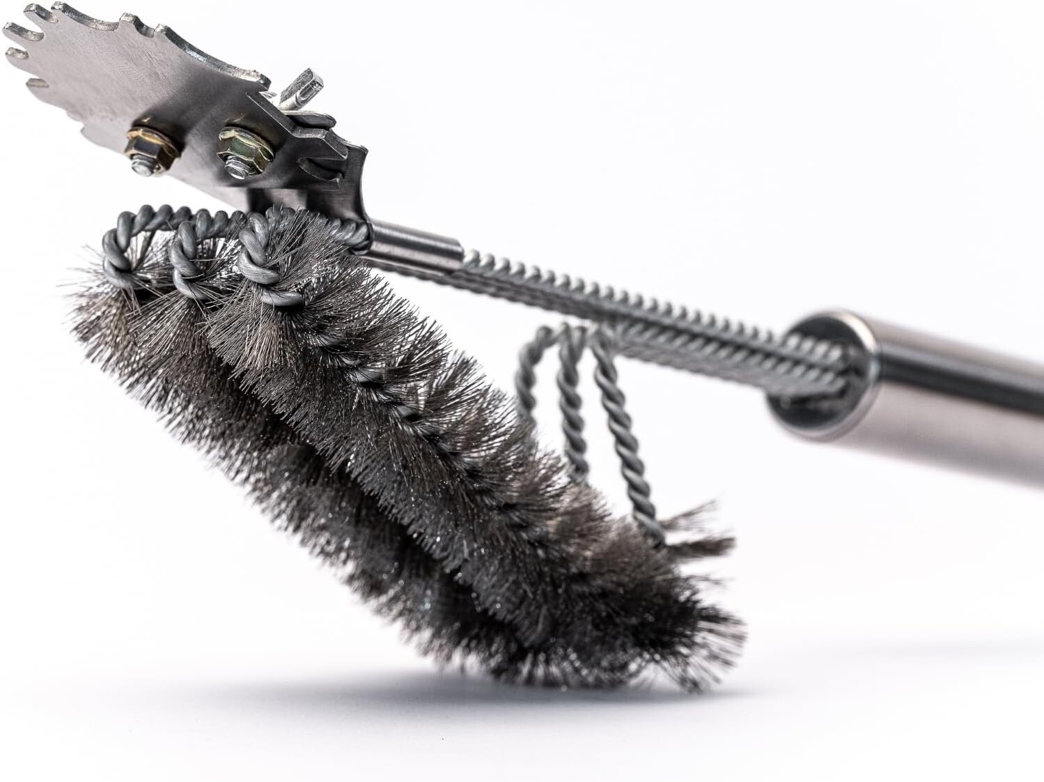 The Rolls Royce of Grill Brushes Stainless Steel BBQ Durable Double Scraper