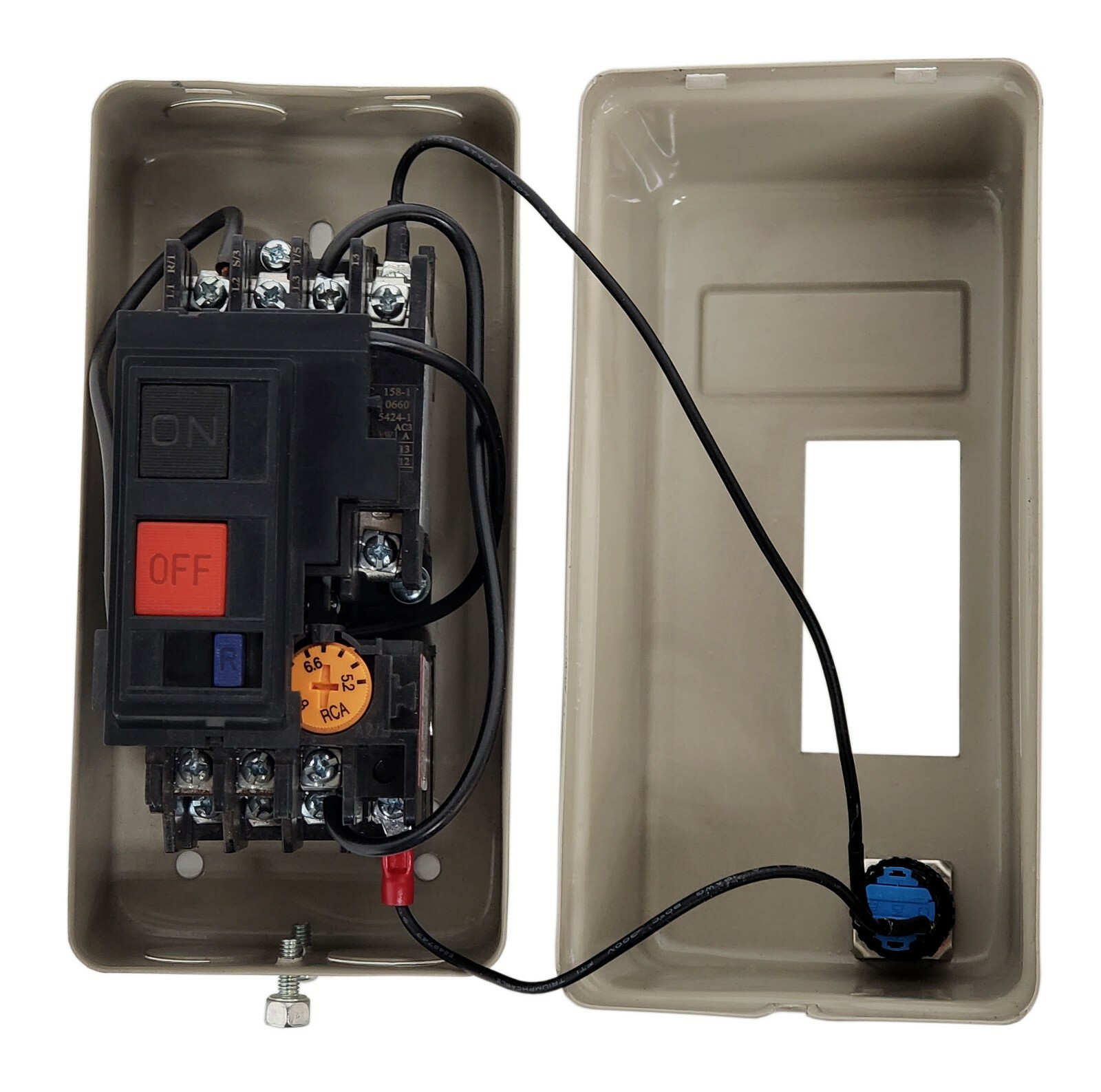 Mini Magnetic Motor Starter 200-240V Coil 3-Phase 4HP or Single-Phase 2HP AC-303