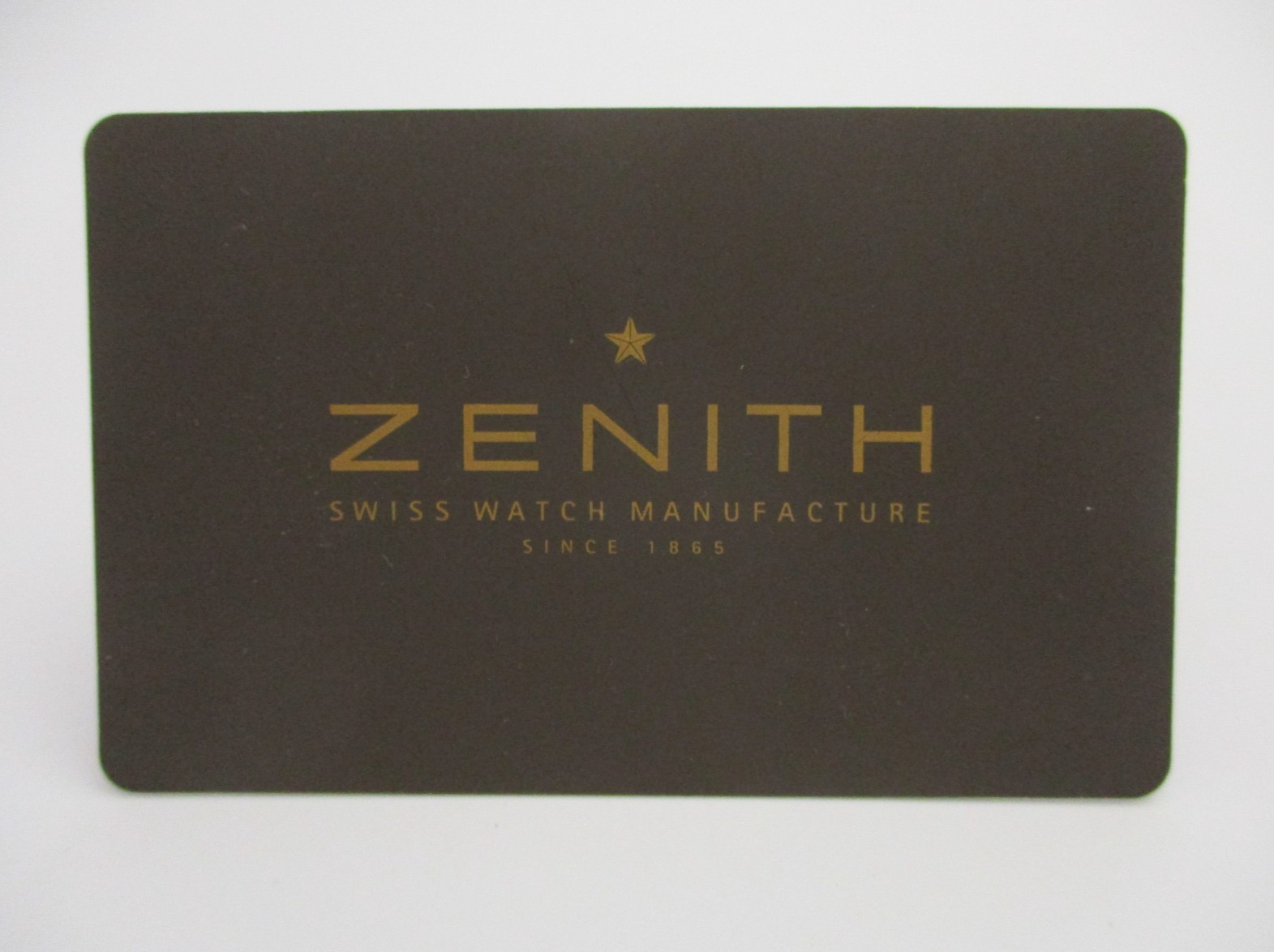 ZENITH Retailer-Stamped Temporary International Swiss Watch Warrante Card