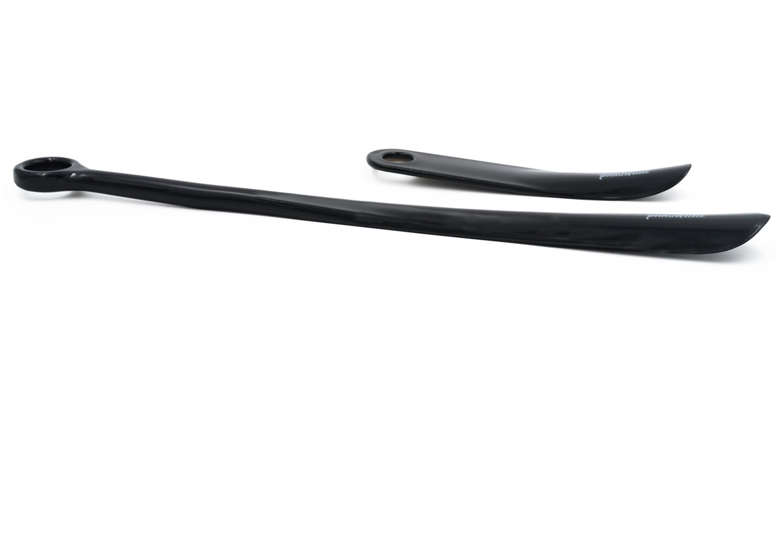 Panoware Set of 2, Extra Long Handle Shoe Horn and Travel long, black
