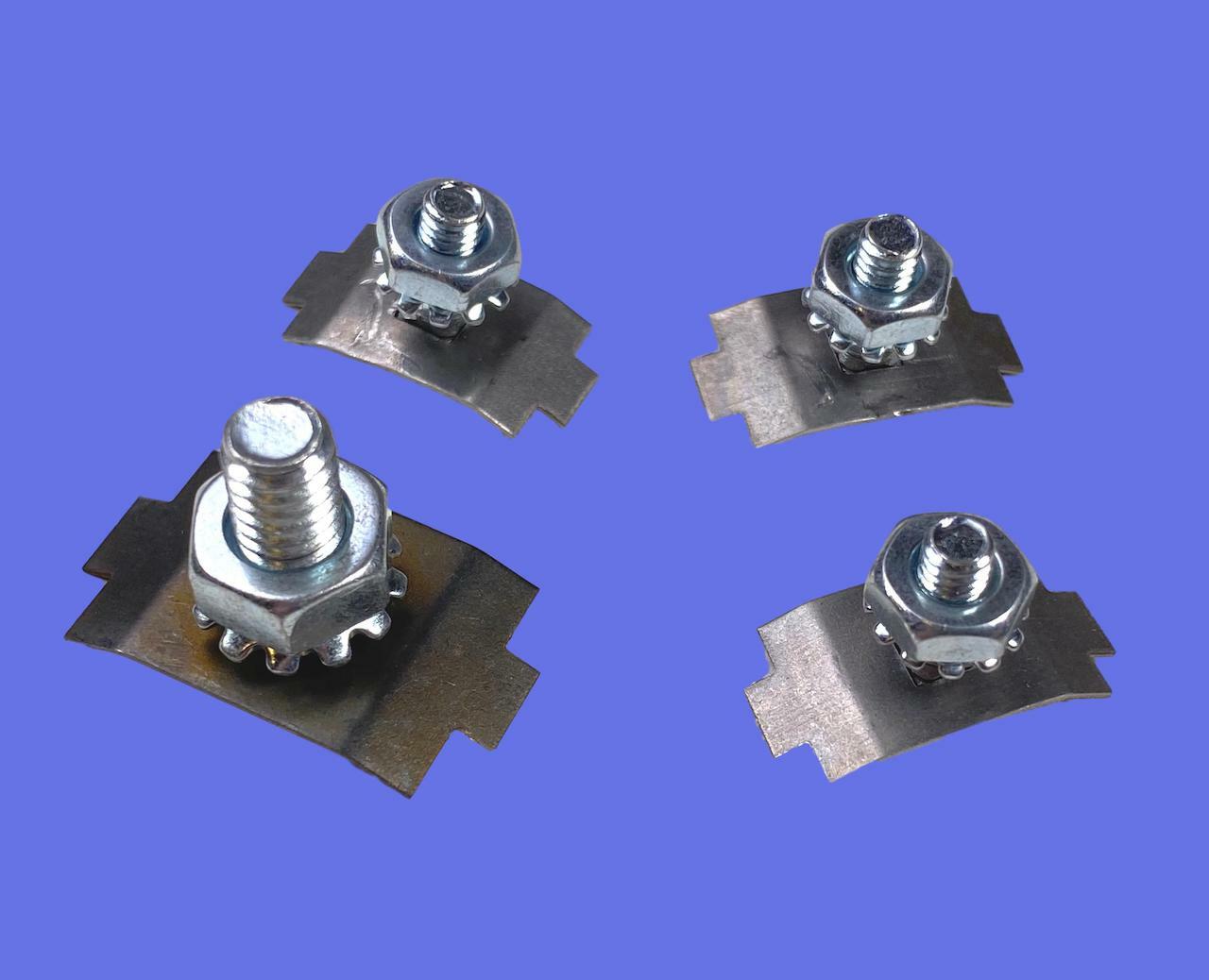 57 Chevy Dash Speaker Grille Mounting Clip Set 1957 Chevrolet New