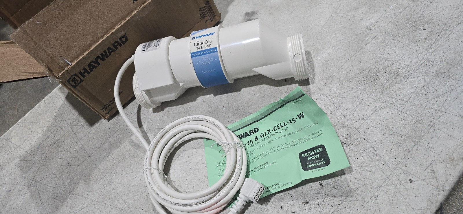 Hayward W3T-Cell-15 TurboCell Salt Chlorination Cell In-Ground Swimming Pool 40k