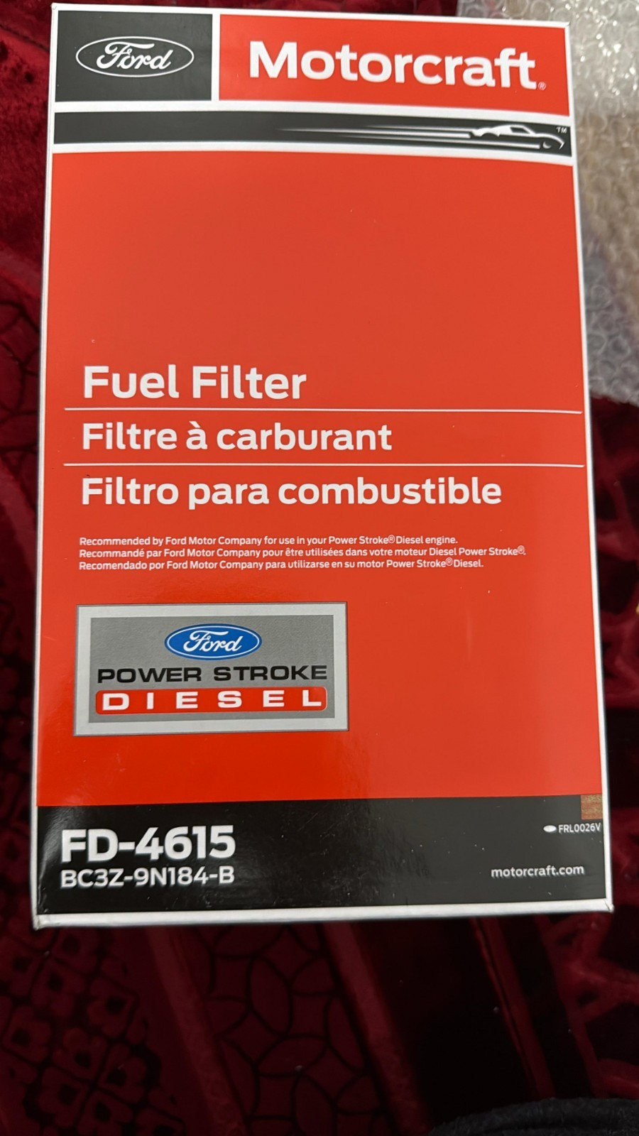 Genuine Motorcraft FD4615 Diesel Fuel Filter OEM 6.7L Powerstroke F250 F350