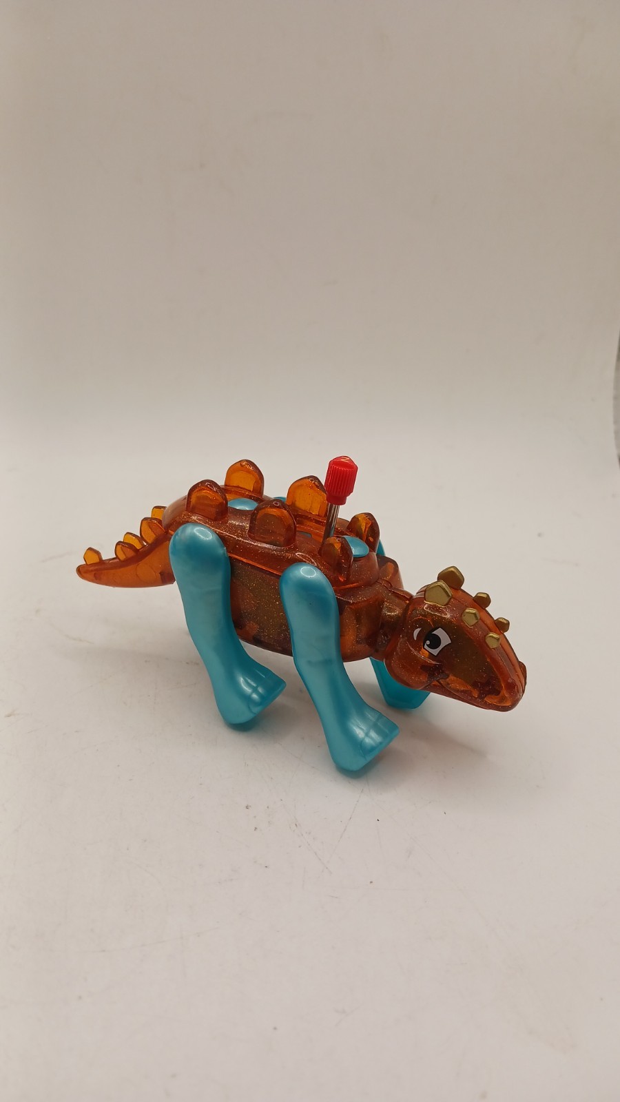 Z Wind Up Klaus Dino & Stuey Stegosaurus Plastic Clockwork Retro Toys Working