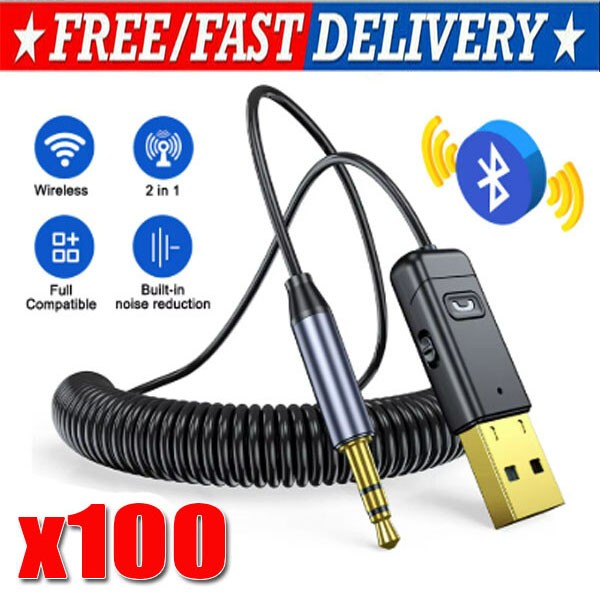 Wireless USB Bluetooth 5.0 Audio Transmitter Receiver Adapter For PC TV Car LOT