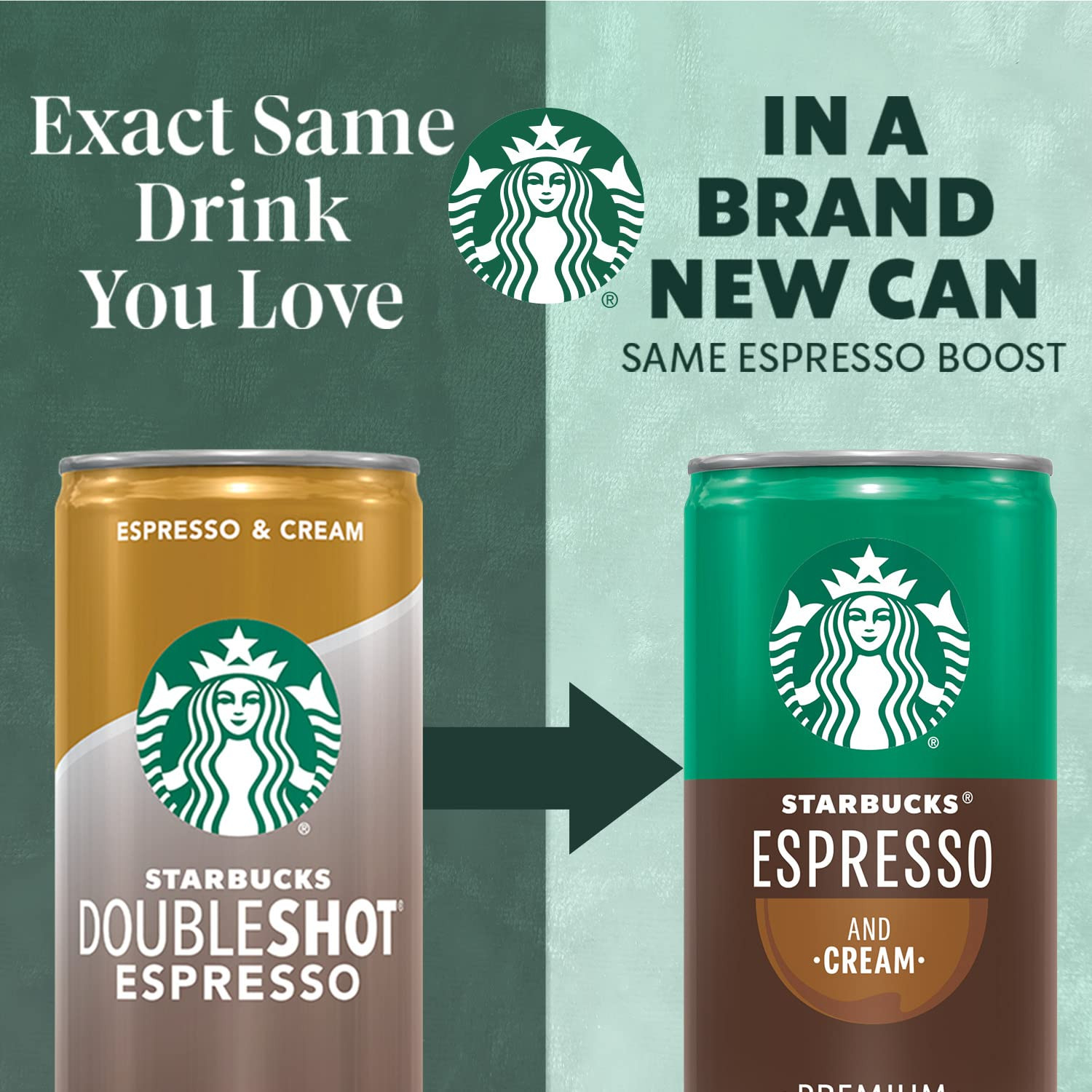 Starbucks Ready to Drink Coffee, Espresso & Cream Light, 6.5Oz Cans (12 Pack)