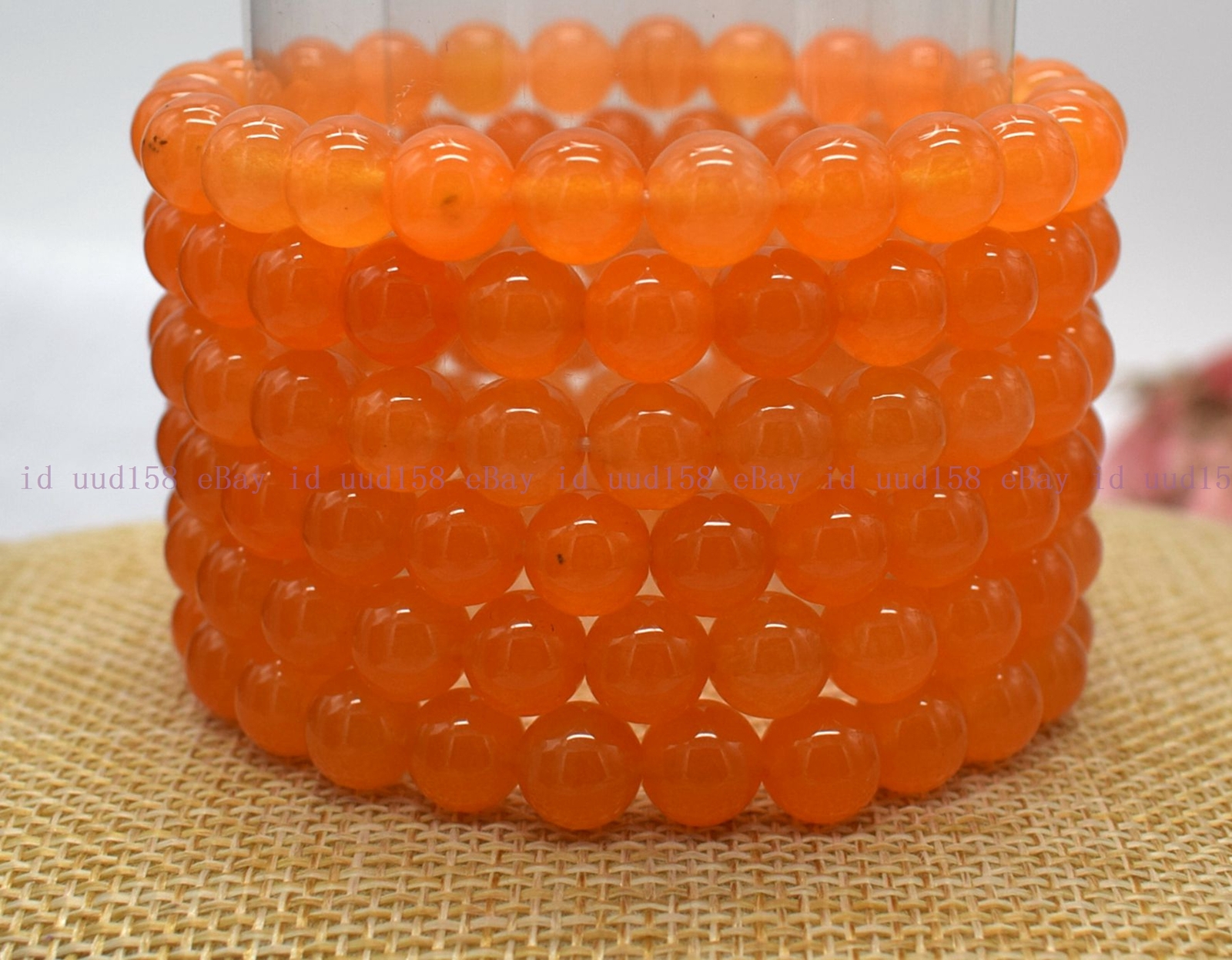Wholesale Lots 6 Pcs 6/8/10/12mm Natural Gemstone Crystal Stretch Bracelet 7.5”