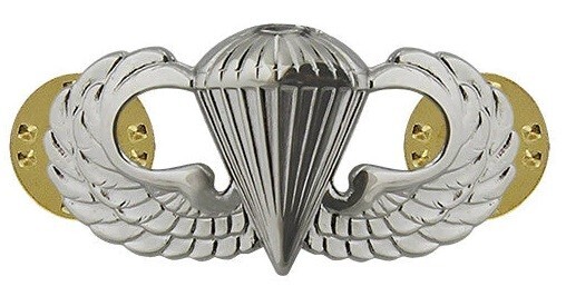 US ARMY AIRBORNE PARATROOPER PARACHUTIST JUMP WINGS BADGE INSIGNIA PIN