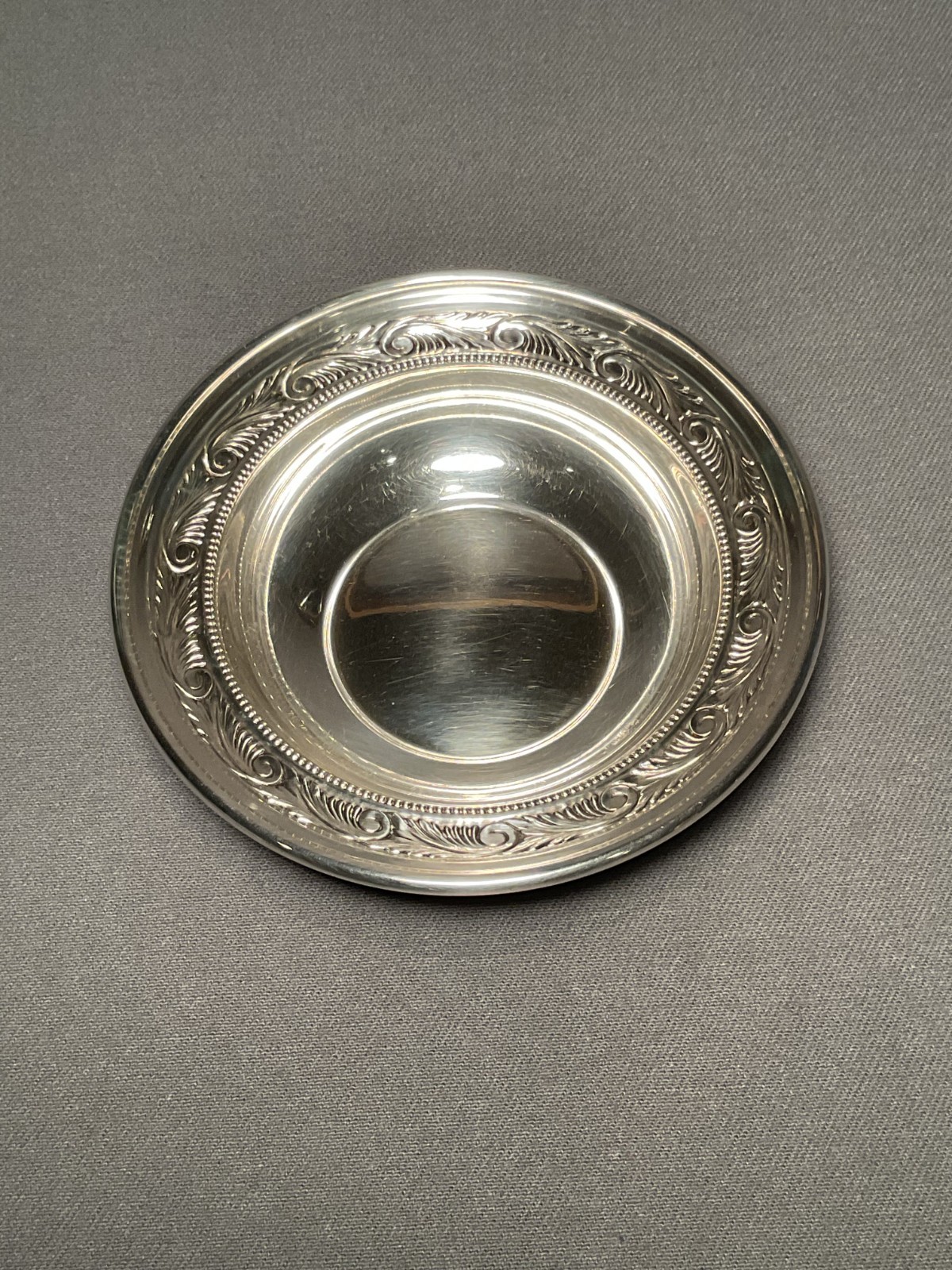 Reed & Barton - Sterling Silver Bowl with Embossed Edge Design