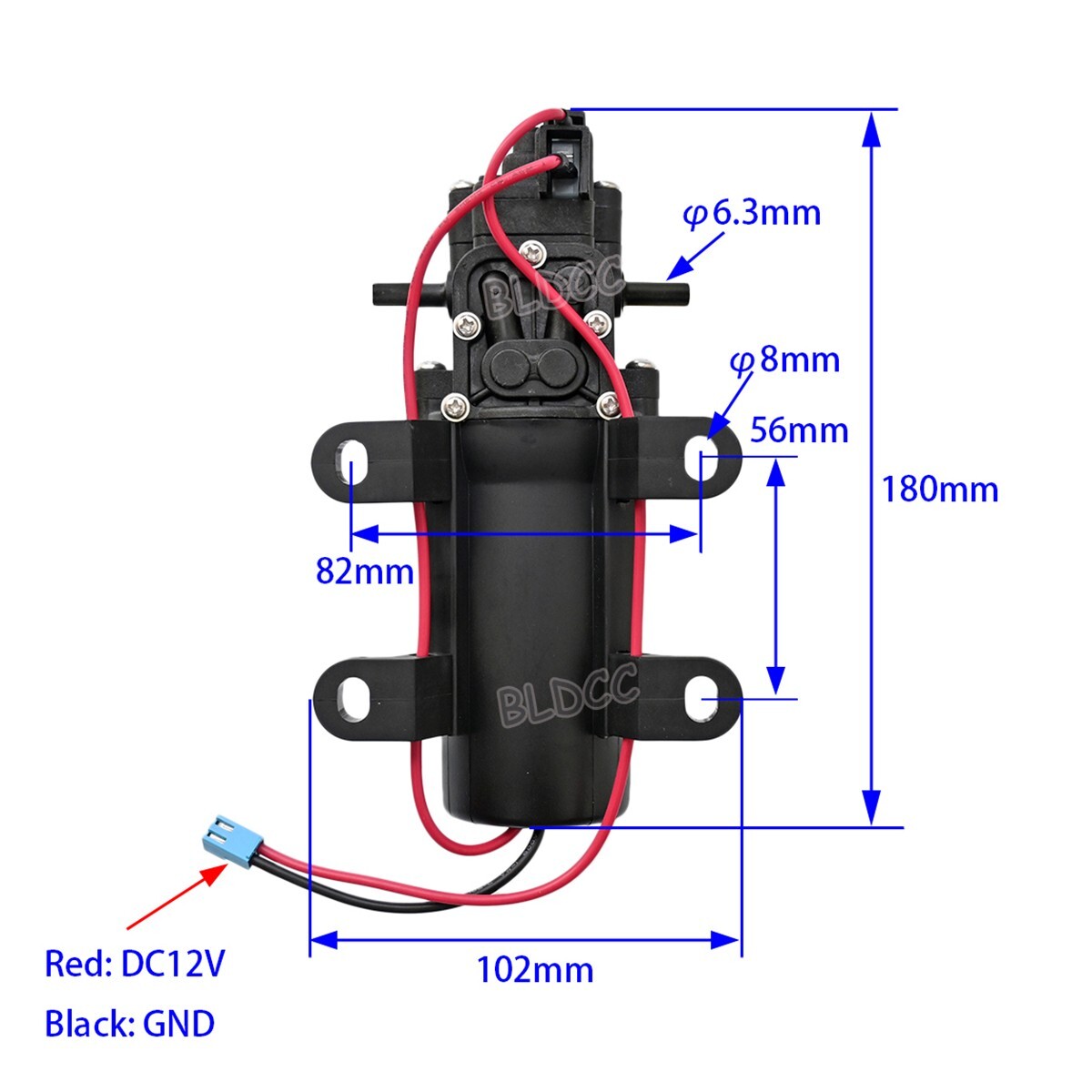 2Pack 60PSI Self-Priming Water Pump Pressure Diaphragm for RV Boat