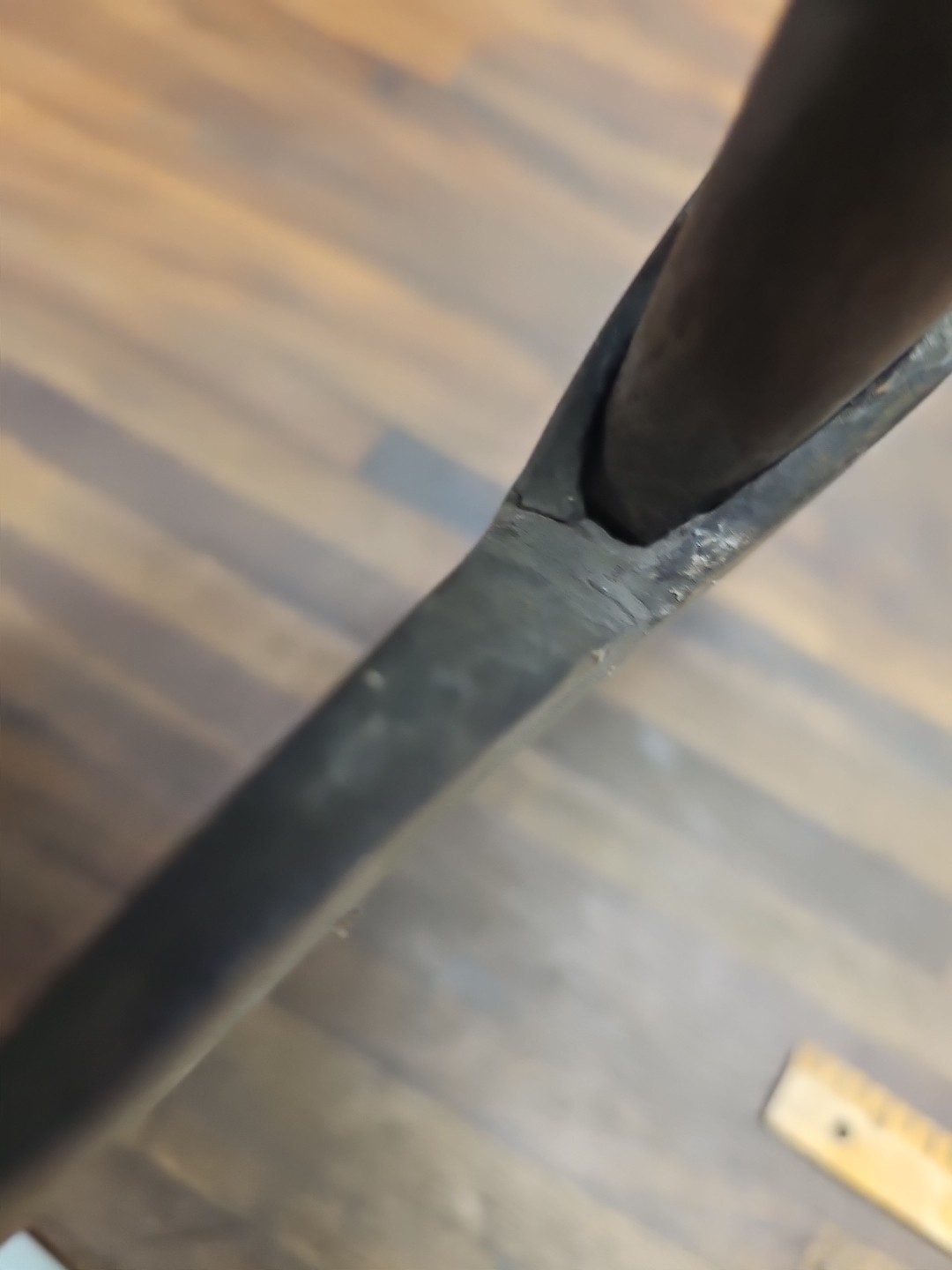 R22- Antique W. Dellinger Hand Forge Broad Axe - LANCASTER PA 1860s - 6 lb 8 oz