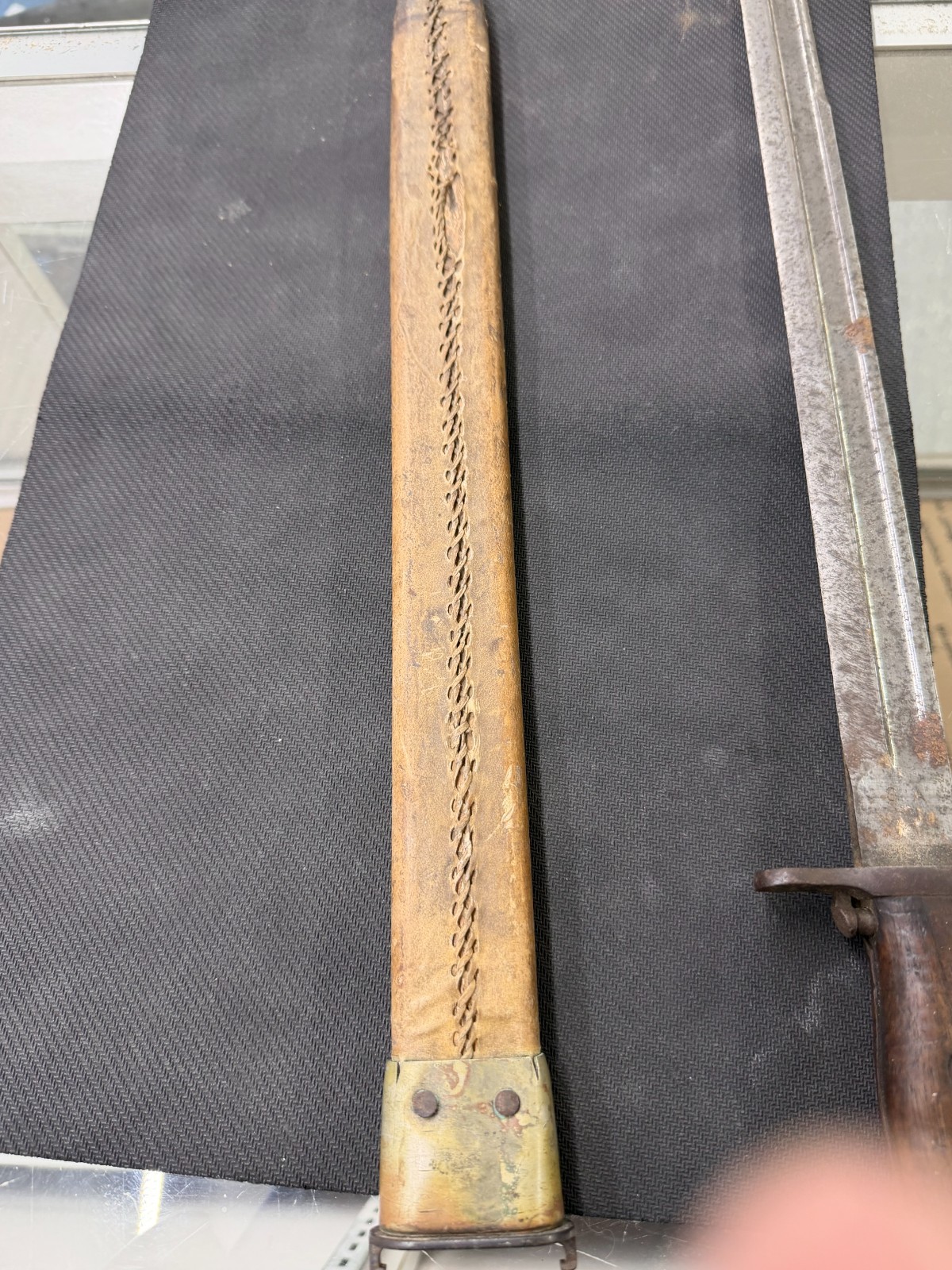 Vintage U.S. Bayonet – S.A. Springfield Armory 1917 – Collectible- Wood Handle