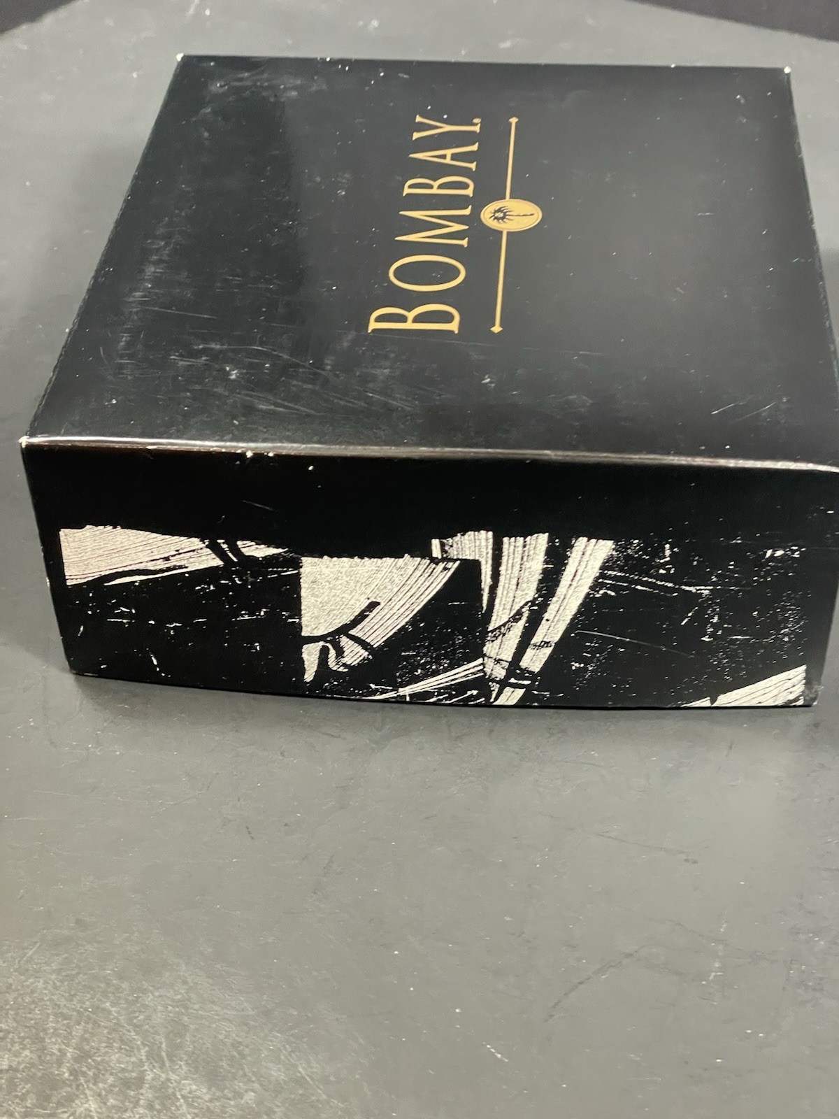 Bejeweled Bombay Christmas Sleigh w Cocktail Picks Forks Enameled In Box