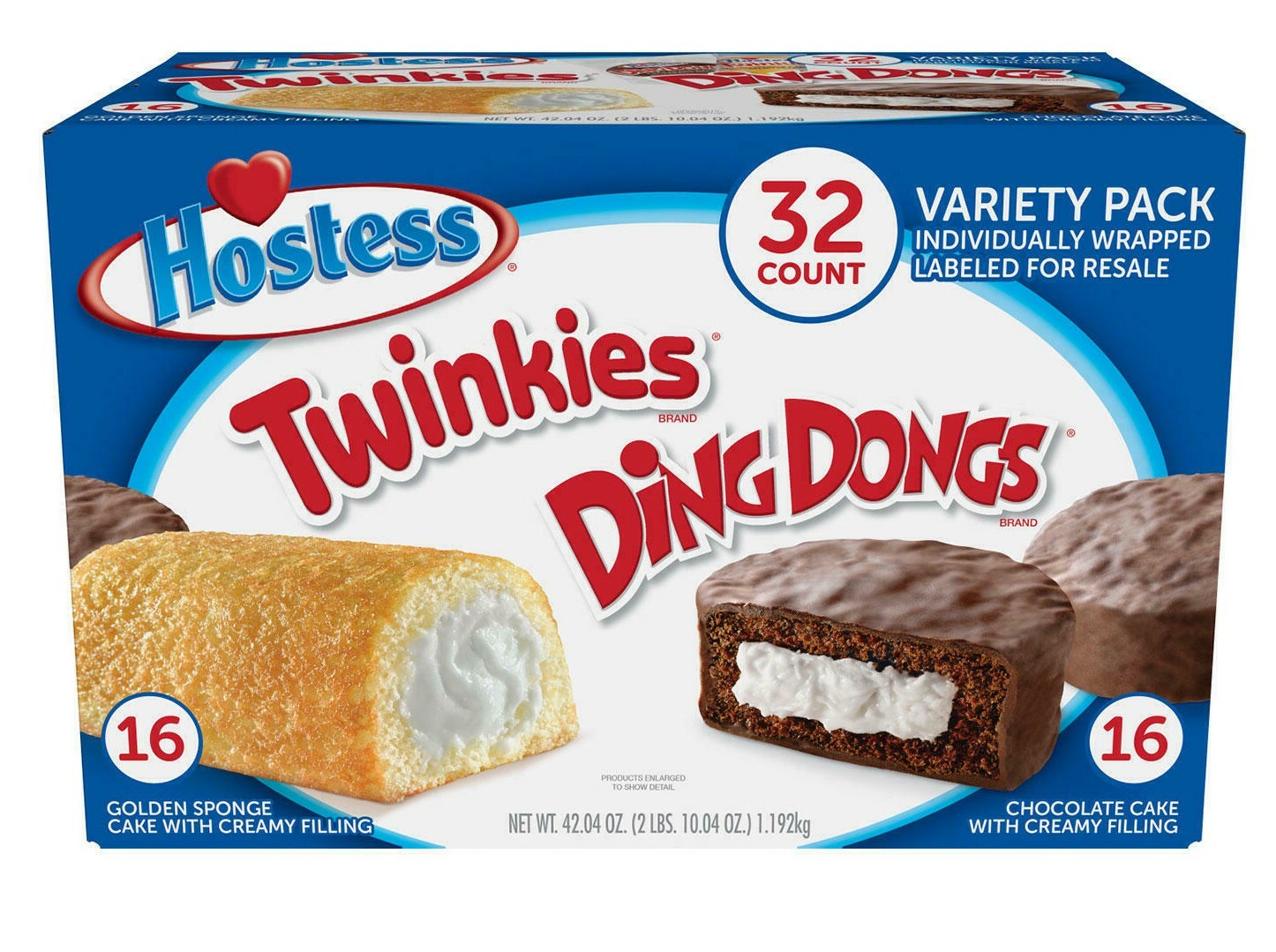 Hostess Twinkies And Ding Dongs Variety Pack 32 CT 42.04 OZ