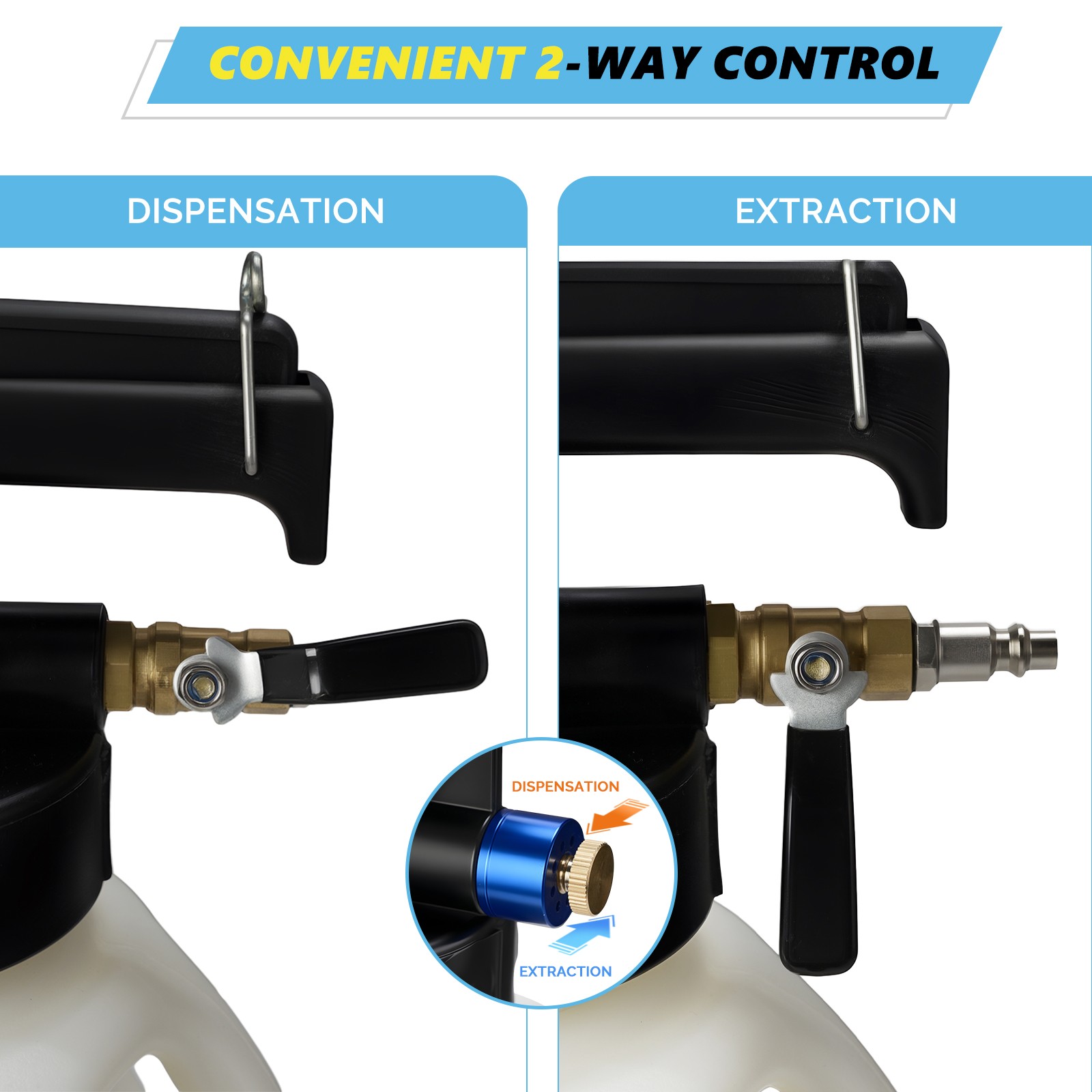 10L Transmission Fluid Transfer Pump 15 ATF Adapter Filler System Kit Black