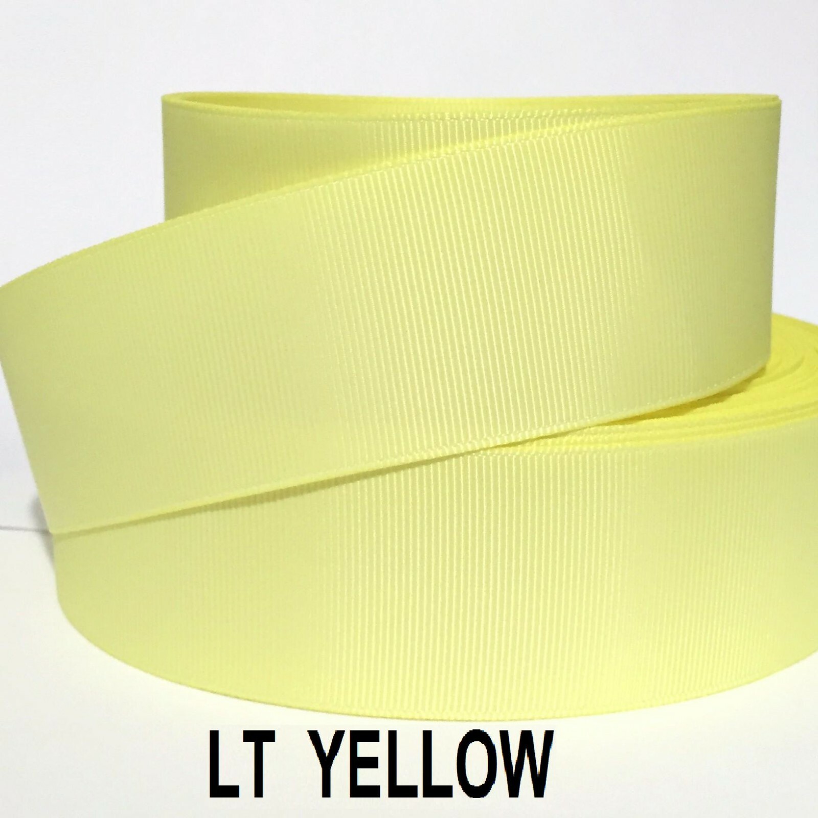 3/8", 5/8", 7/8", 1.5" Grosgrain Ribbon 5 Yards of 1 Color Solid Bulk Wholesale