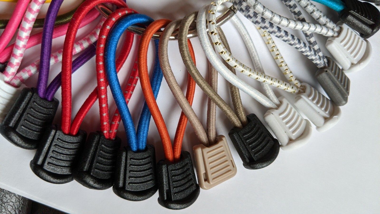 10 Zipper Pulls w/ Bungee Cords Different Colors to Choose Backpacks Luggage etc