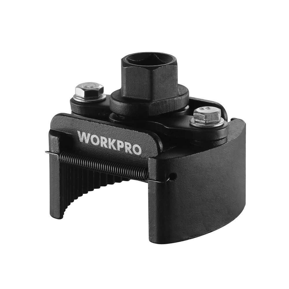 WORKPRO Universal Oil Filter Wrench Adjustable with Auto-Clamp Spring Tool USA
