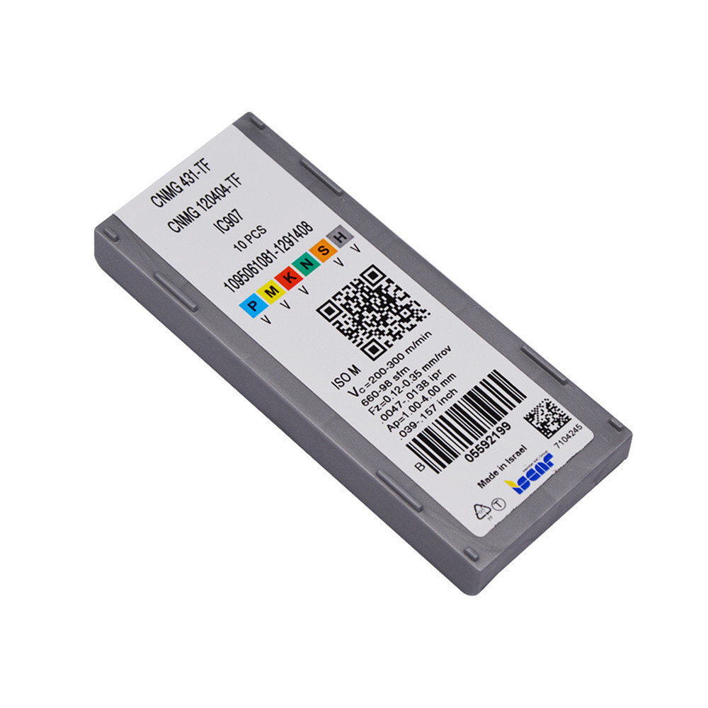 100pcs CNMG120404 TF CNMG431 TF IC907 carbide inserts for lathe turning tool