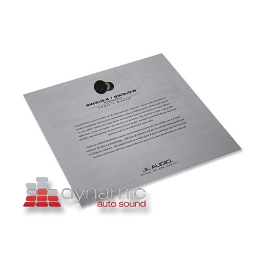 JL Audio 6W3v3-4 W3v3 Series 6-1/2" 4-Ohm Car Audio Subwoofer 150W RMS Sub NEW