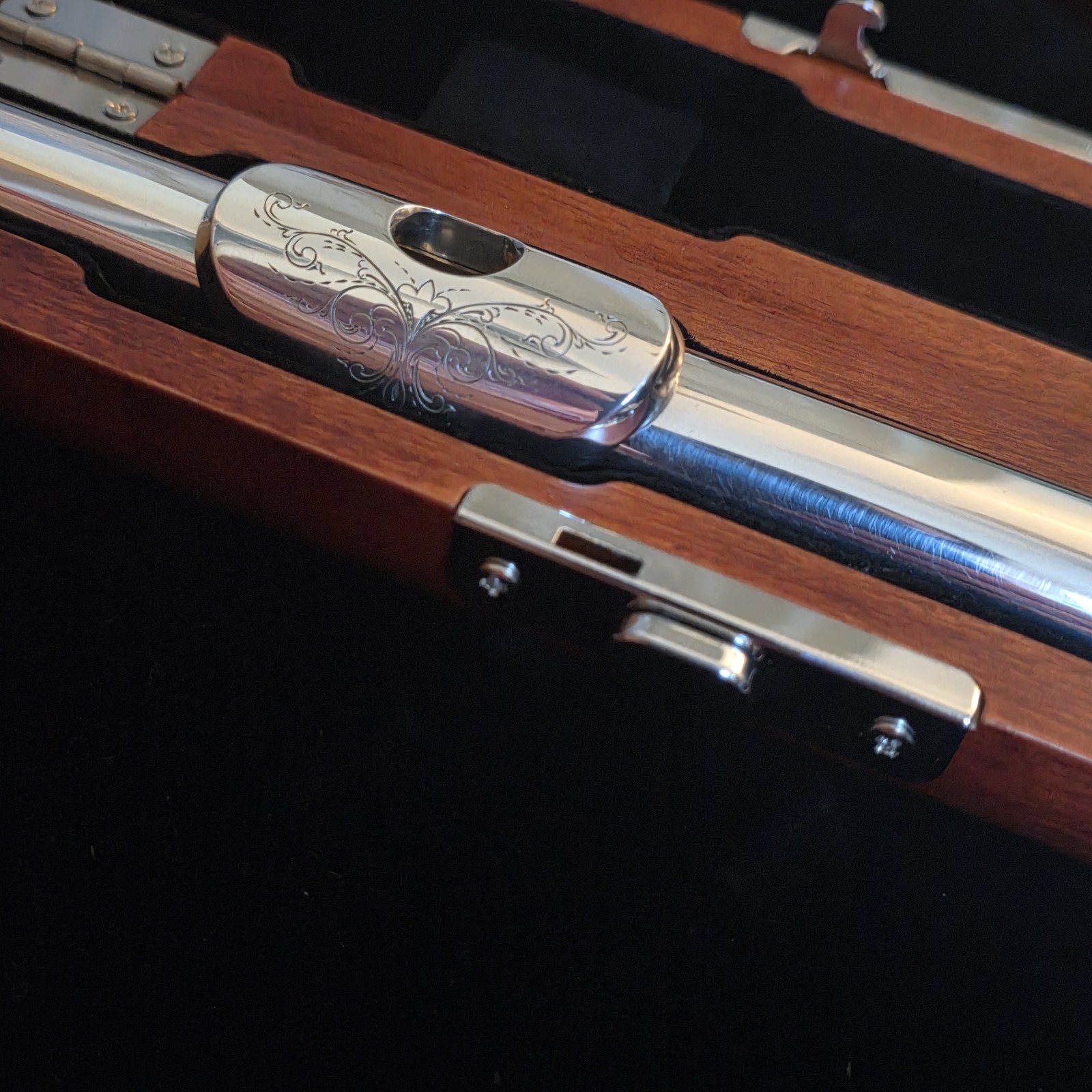 Chris McKenna Sterling Silver Flute Headjoint Engraved Lip .014 Thinwall