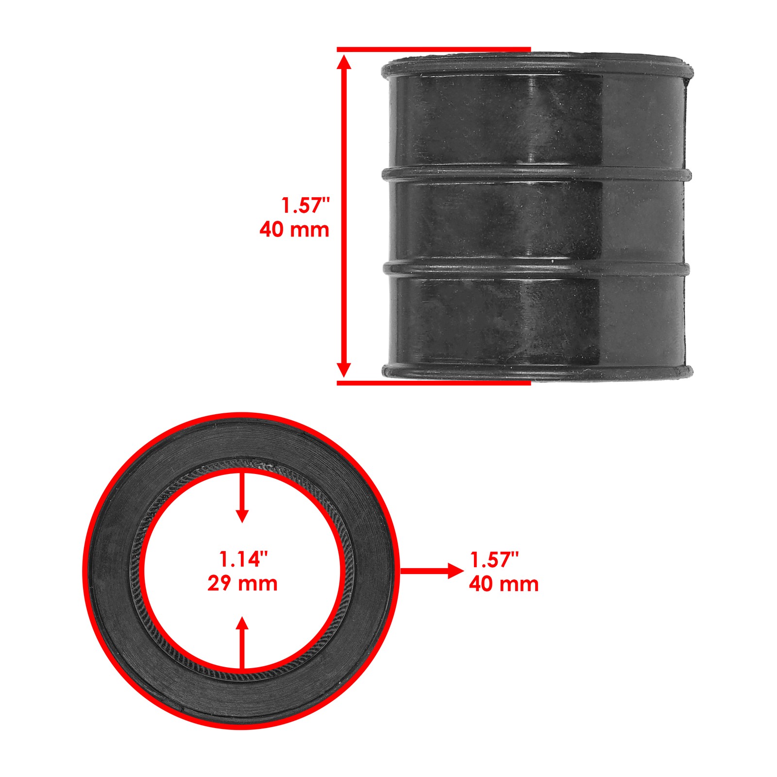 Exhaust Muffler Pipe Joint Rubber Gaskets For Yamaha 1W2-14714-00-00 1W21471400