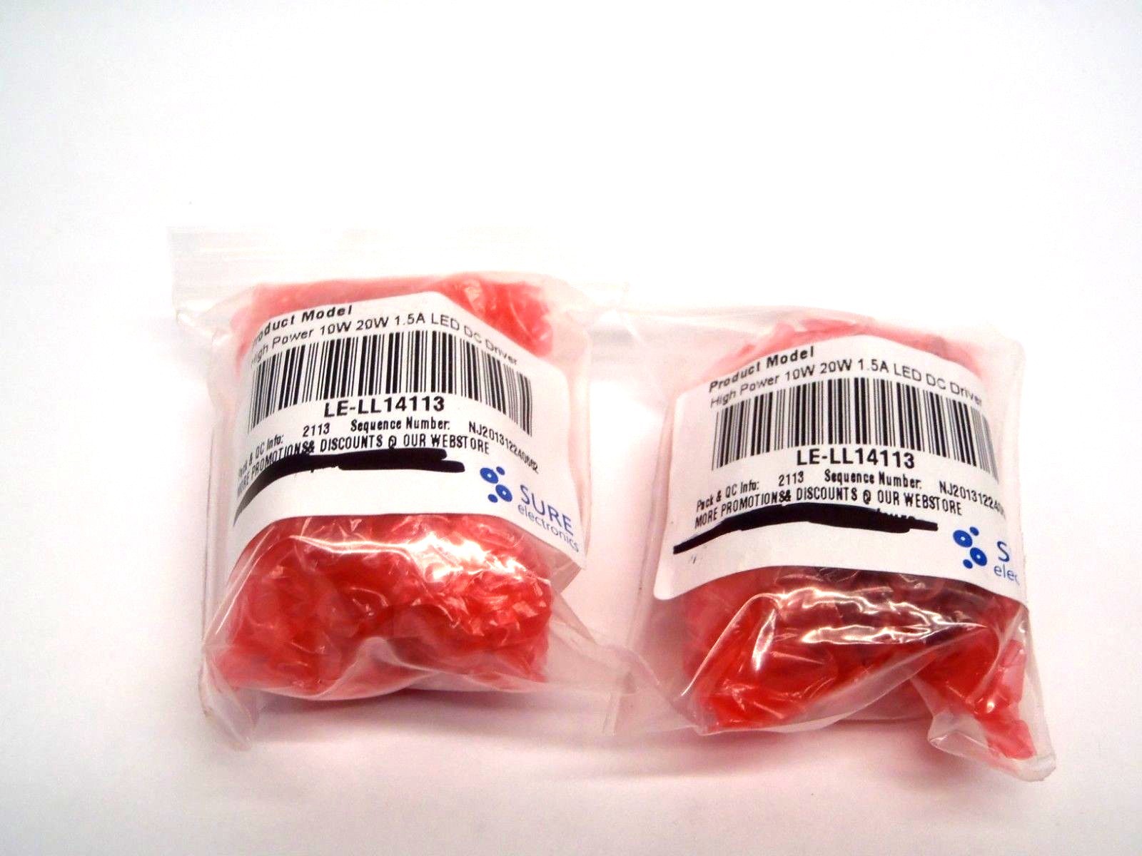 Sure Electronics LE-LL14113 High Power LED DC Driver 10W,20W 1.5A LOT OF 2