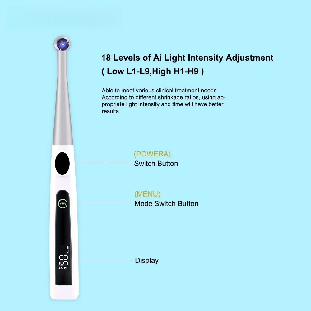 Wireless Cordless Dental High Power LED Curing Light Lamp 1 Sec Resin Cure US