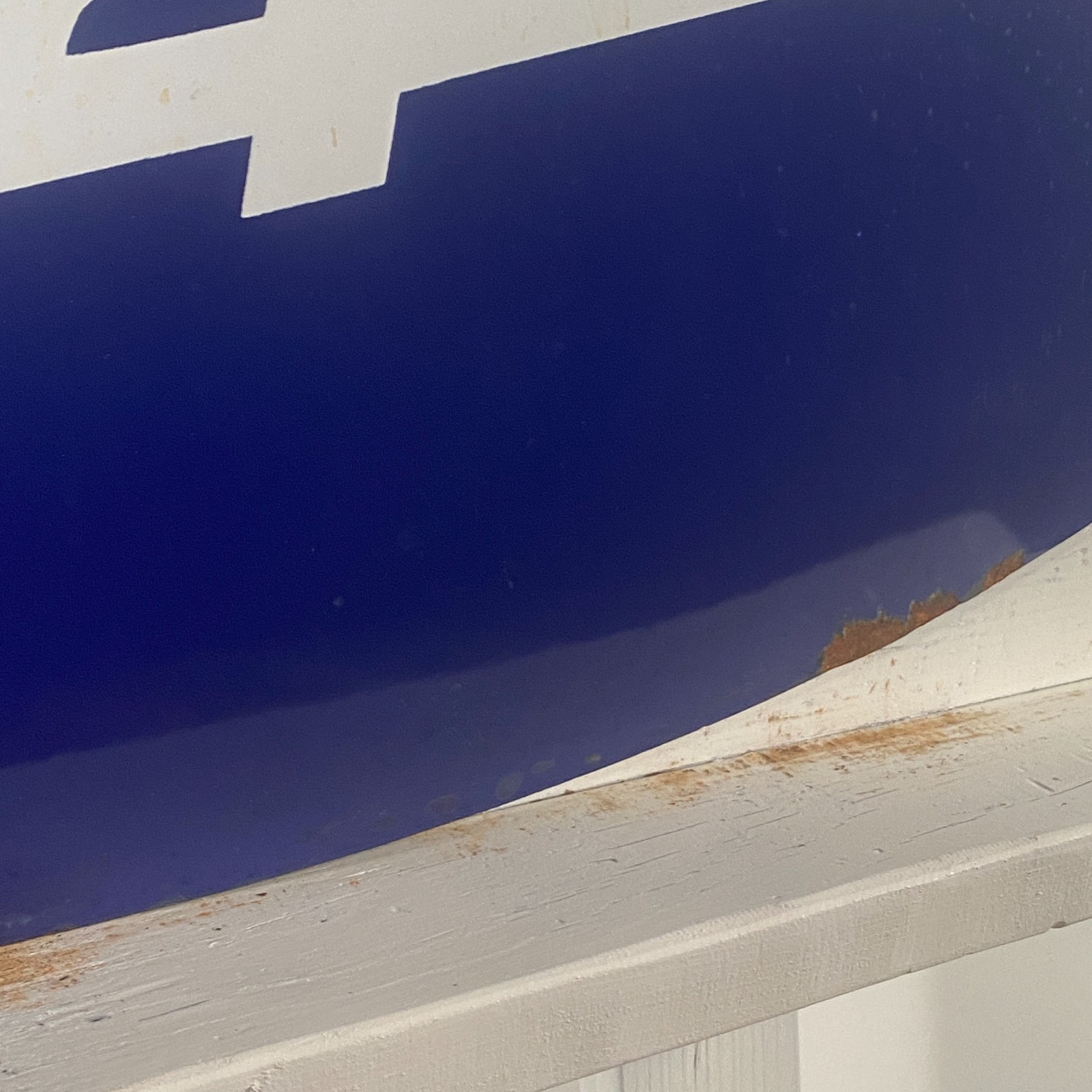 Piaggio Vespa Enamel Sign - 63x29cm (24.8x11.4") - Nice Rare Advertising Signage