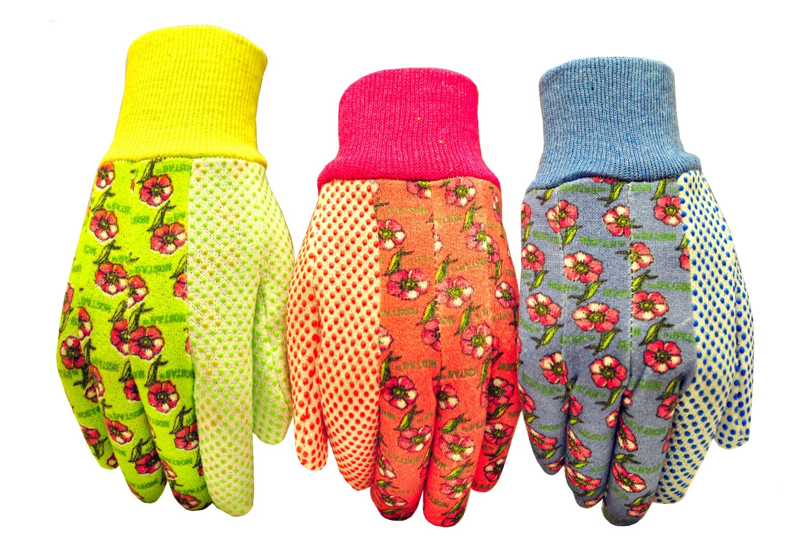 G & F 1852-3 General Work Garden Gloves Women Soft Jersey 3 Pairs