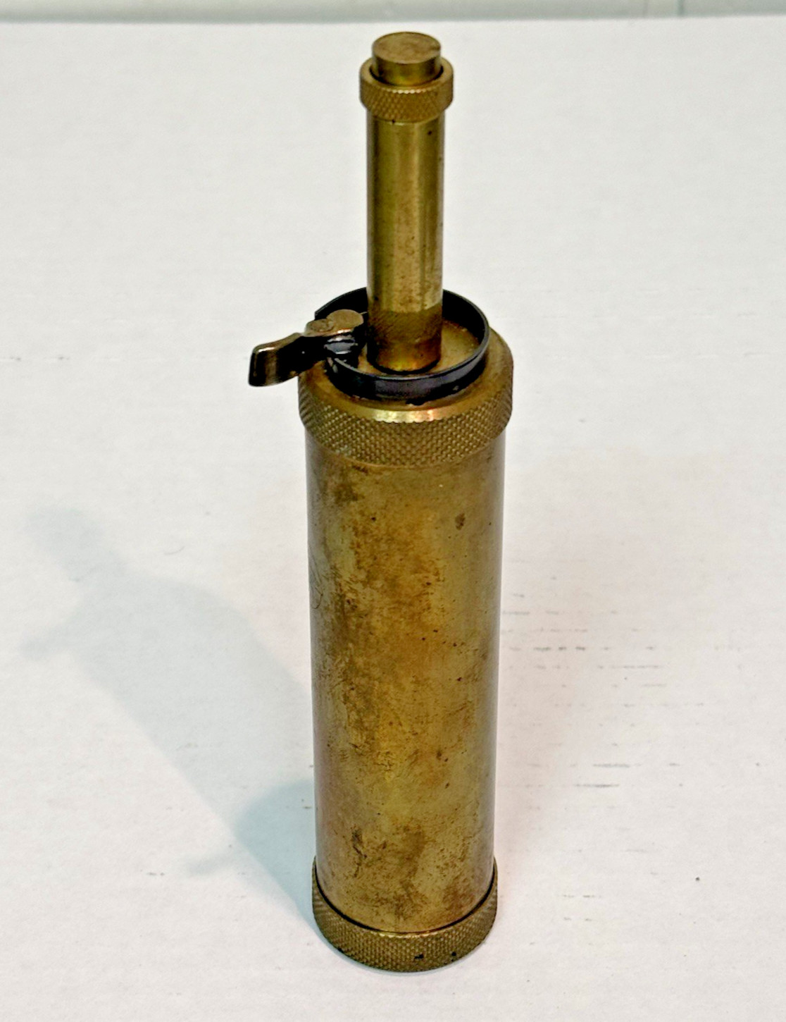 VINTAGE CVA BLACK POWDER FLASK DISPENSER FOR MUZZEL LOADER MADE IN ITALY