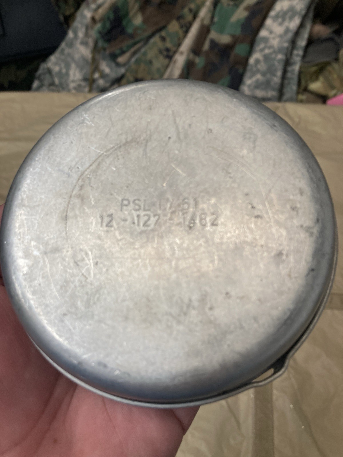 German Bundeswehr Mess Kit Insert Bowl & Lid – 1960/61 Dated – Individual