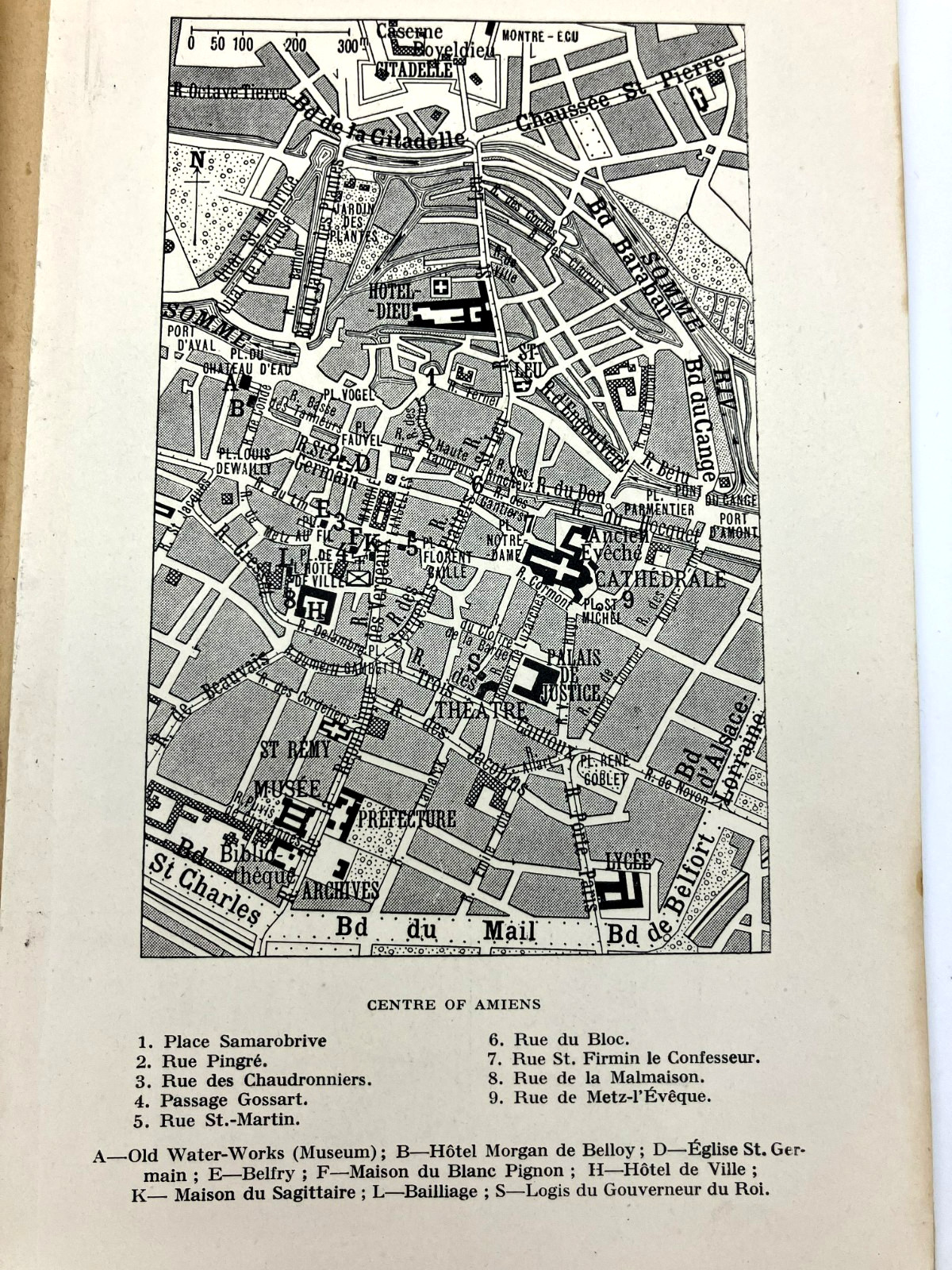 Antique 1919 WWI AMIENS Before And During The War Michelin Illustrated Guide