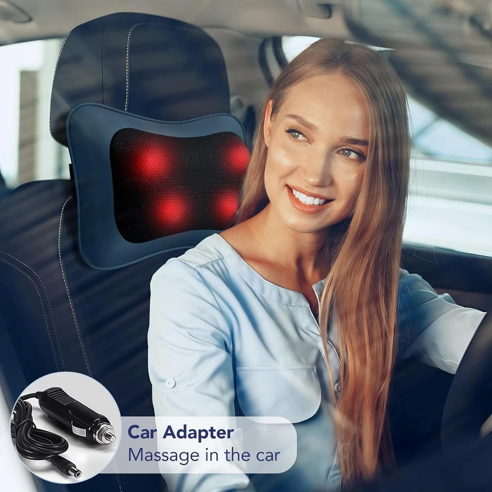 3 In 1 Electric Lumbar Support Pillow Smooth Spine Triple Fusion Back Massager