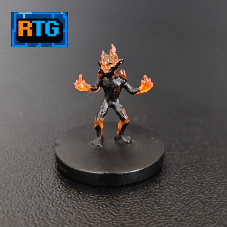 D&D Miniature - Magmin #1 - Dungeons and Dragons - Small Fire Elemental Monster